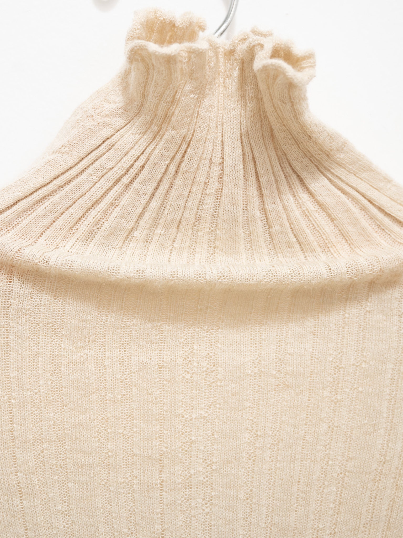 Namu Shop - Unfil Baby Suri Alpaca High Neck Sweater - Ivory