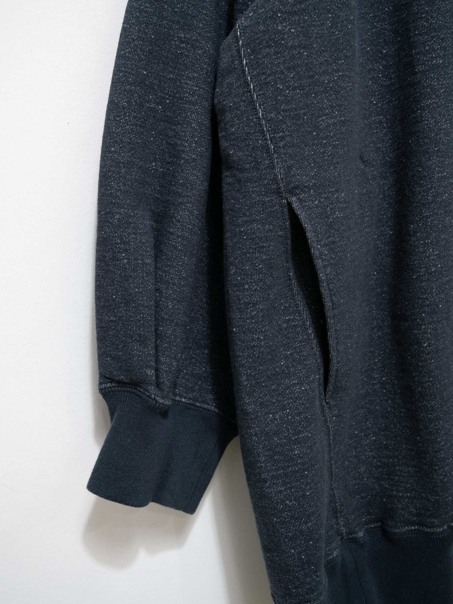 Namu Shop - Unfil Vintage Cotton Fleece Oversized Sweatshirt - Petrol Blue