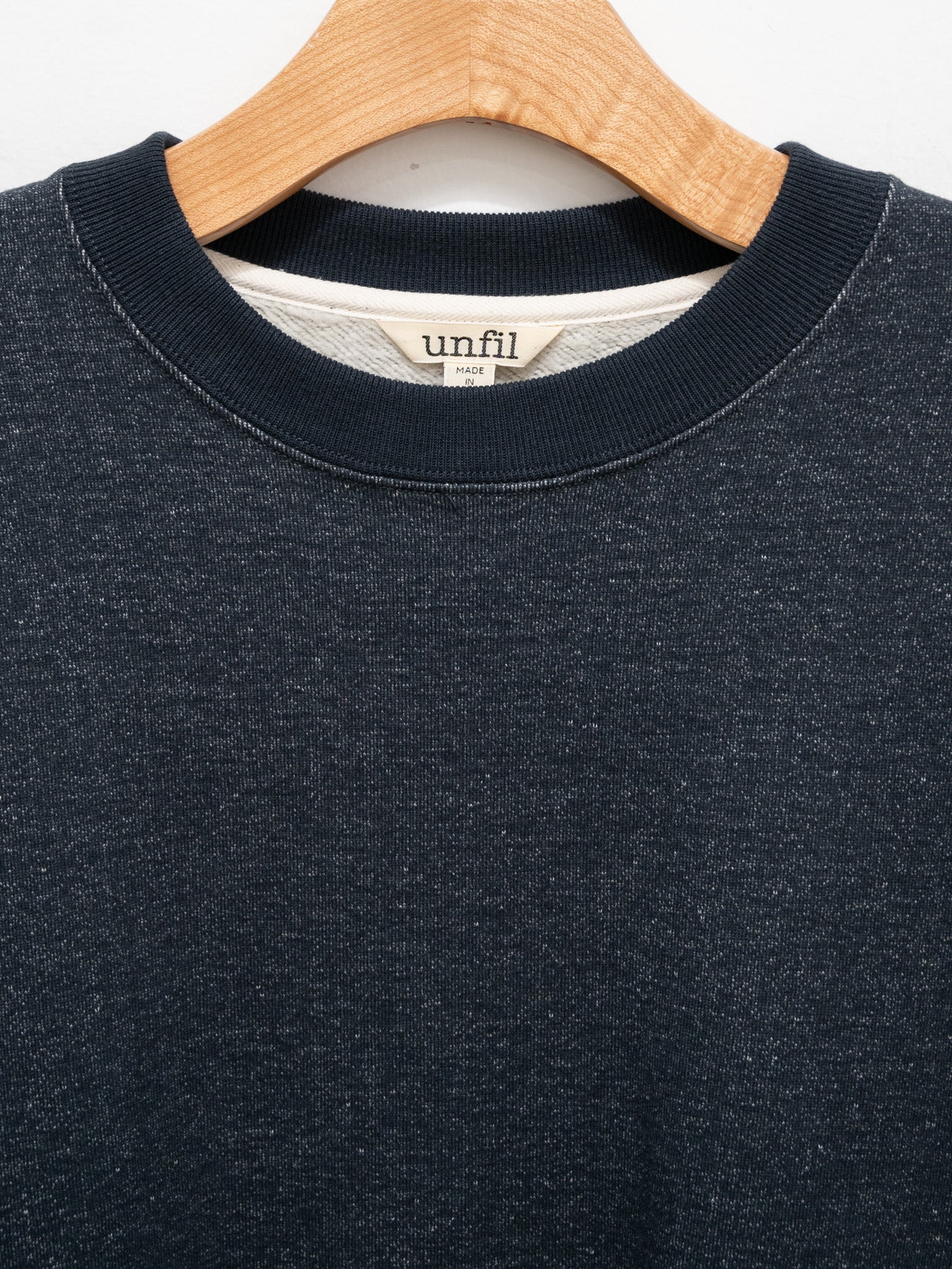 Namu Shop - Unfil Vintage Cotton Fleece Oversized Sweatshirt - Petrol Blue