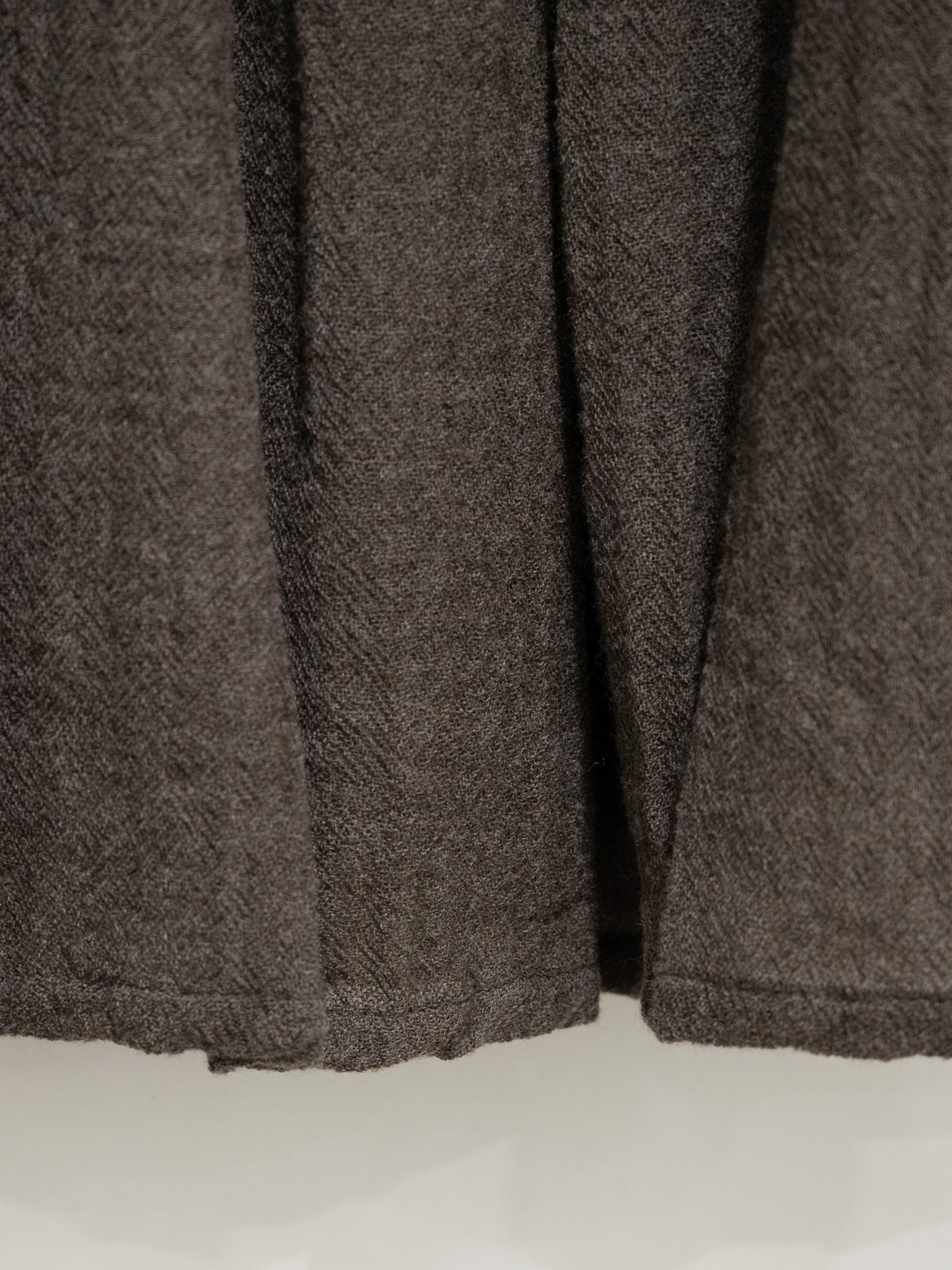 Namu Shop - ICHI Wool Skirt - Brown