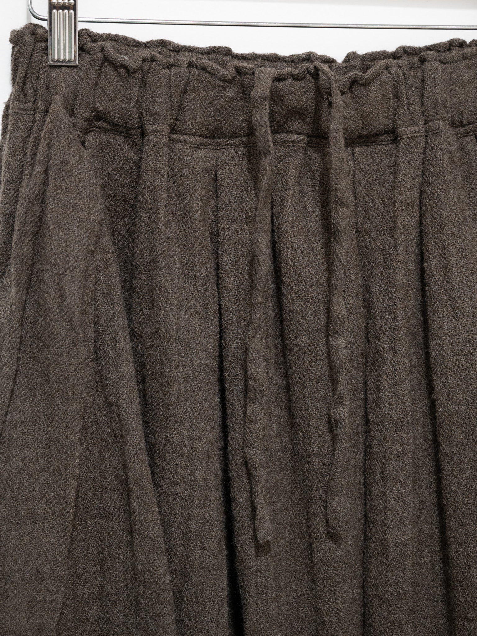 Namu Shop - ICHI Wool Skirt - Brown