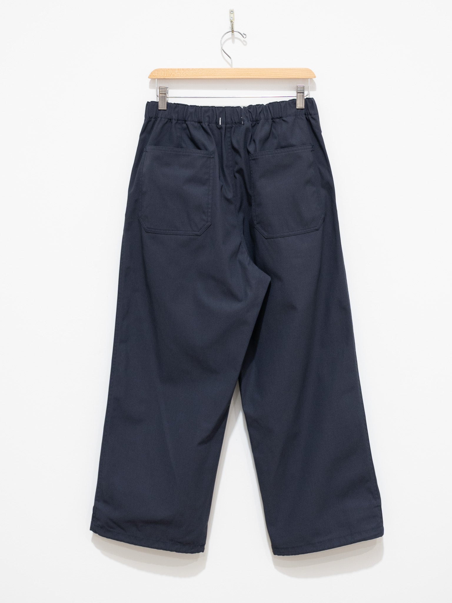 Namu Shop - Y Organic Cotton Recycle Poly Twill Easy Trousers - Navy