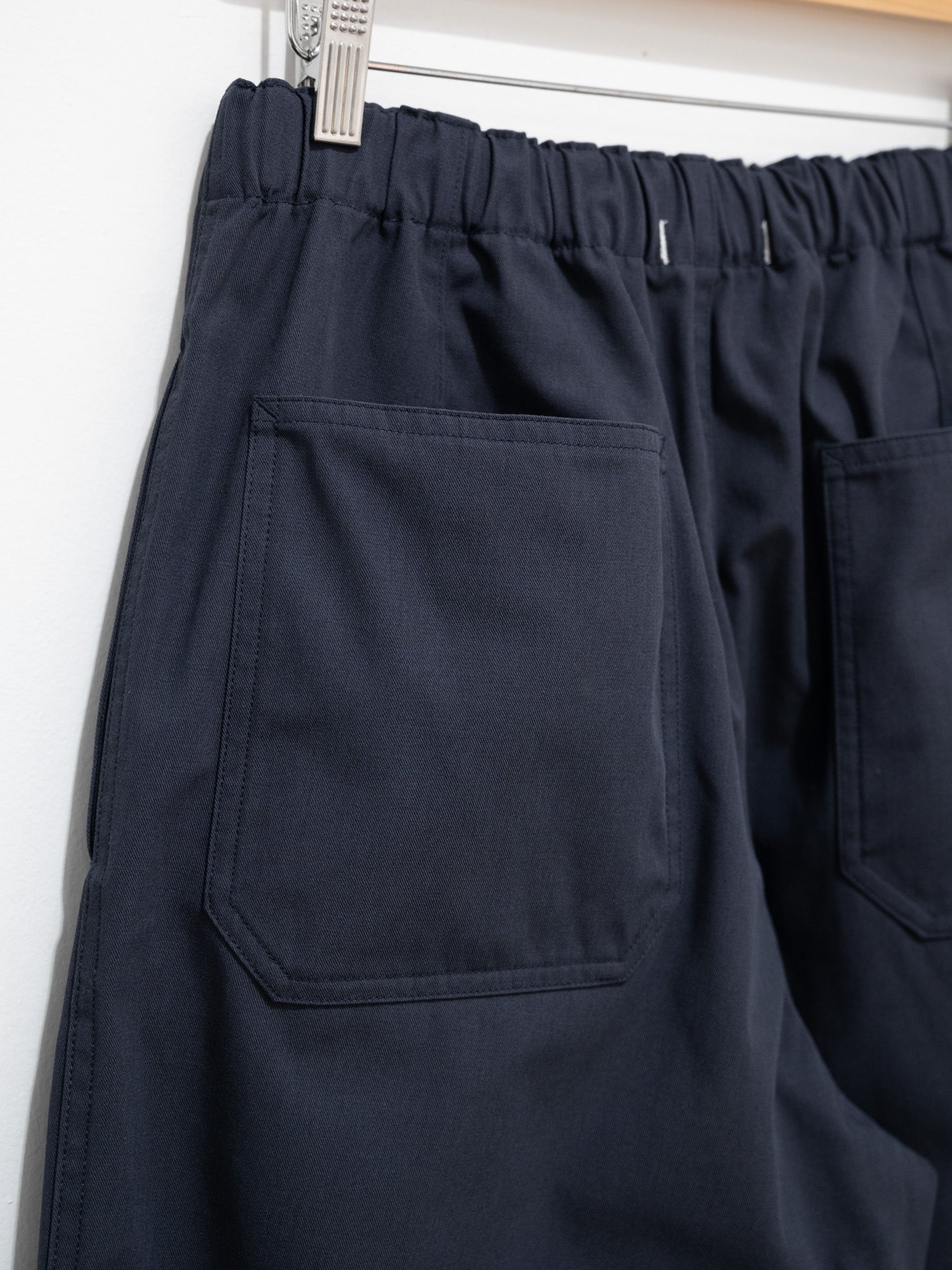 Namu Shop - Y Organic Cotton Recycle Poly Twill Easy Trousers - Navy