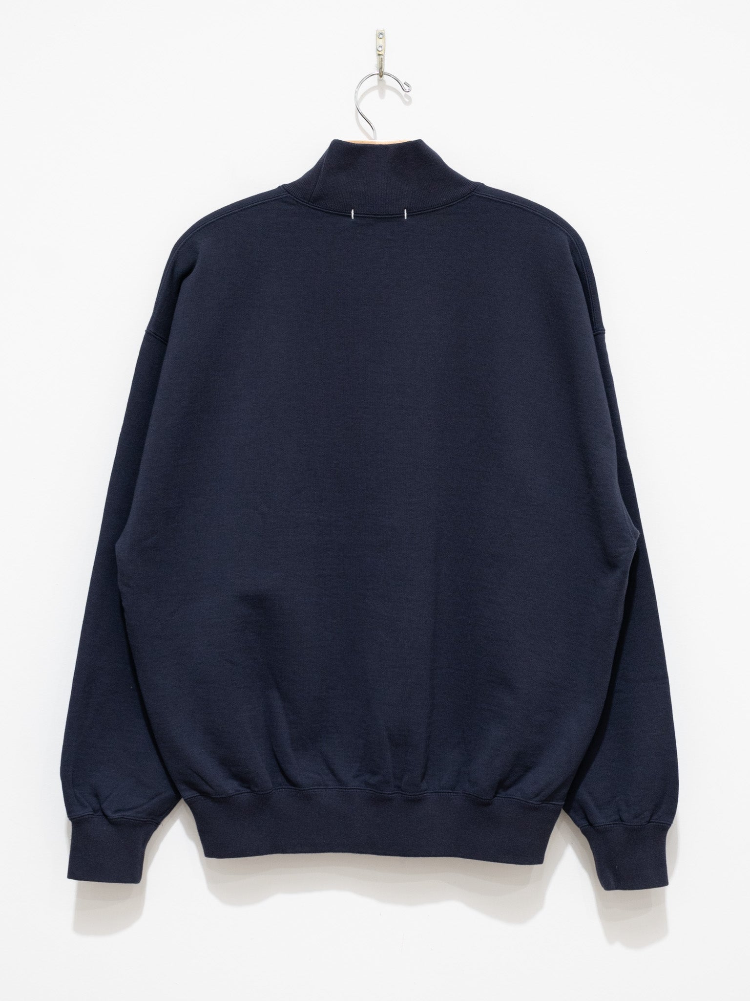 Namu Shop - Y Organic Cotton Blend Heavyweight Fleece Turtleneck - Navy