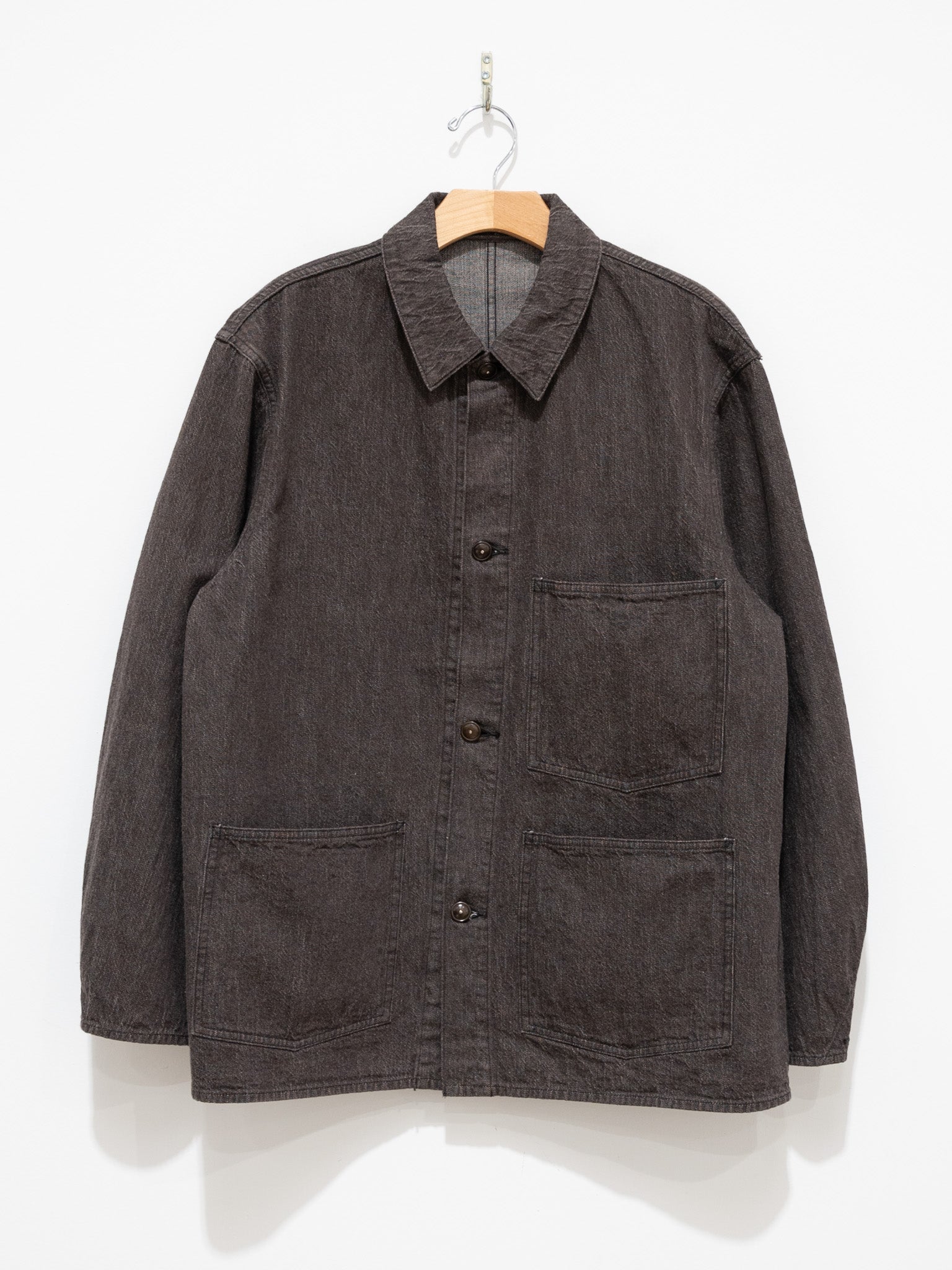 Namu Shop - Kaptain Sunshine Coverall Jacket - Brown Denim