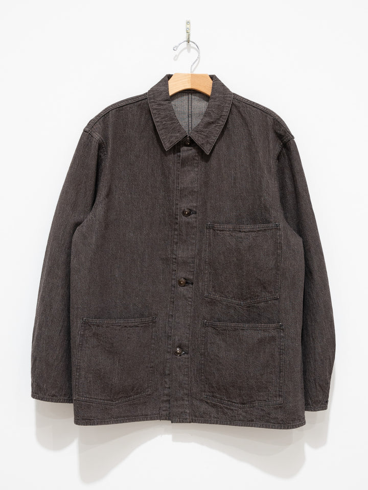 Namu Shop - Kaptain Sunshine Coverall Jacket - Brown Denim