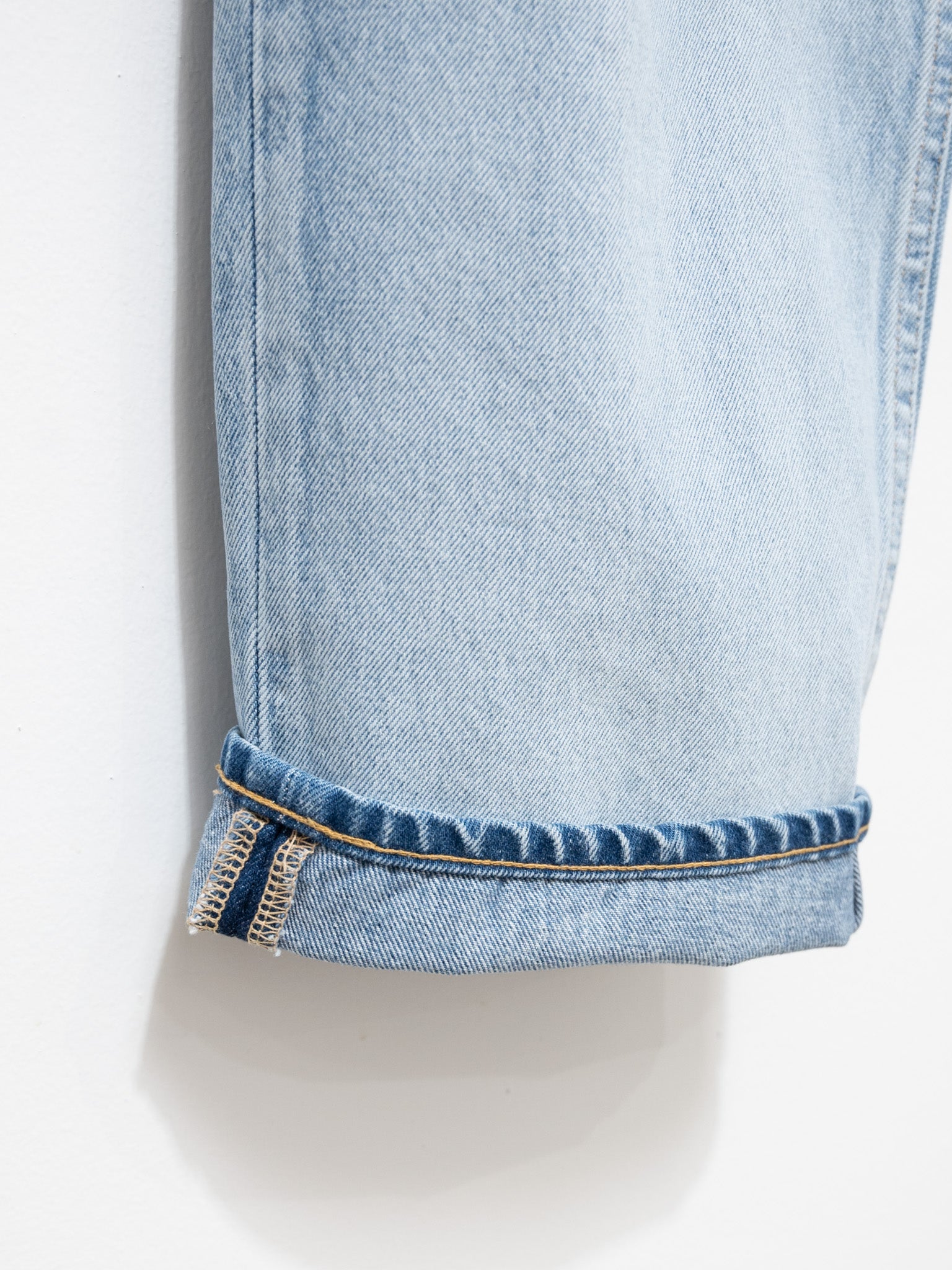 Namu Shop - Yleve 13.5 oz Baggy Denim - Faded Ice Indigo