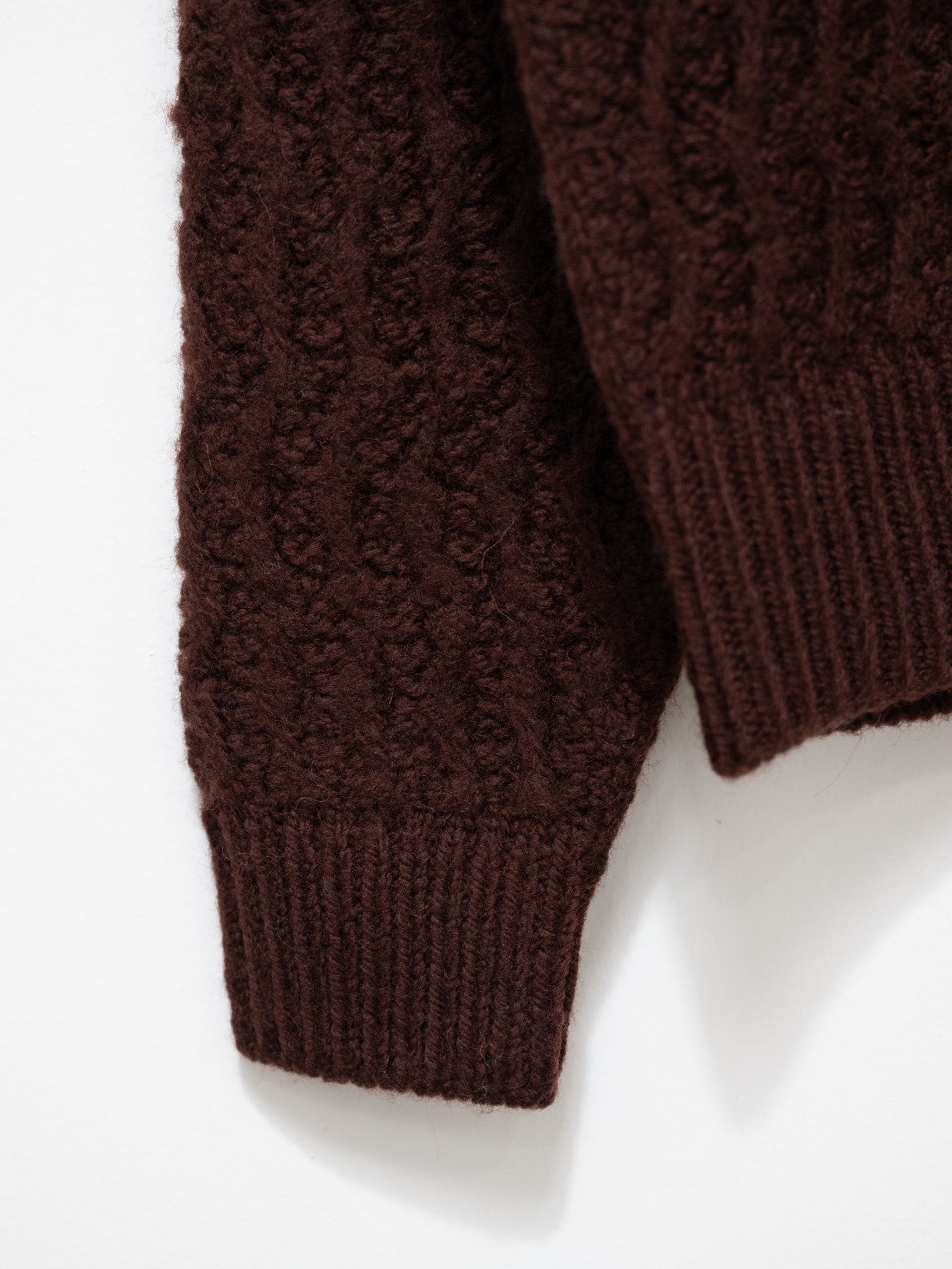 Namu Shop - Yleve Andean Highland Wool Knit Pullover - Brown