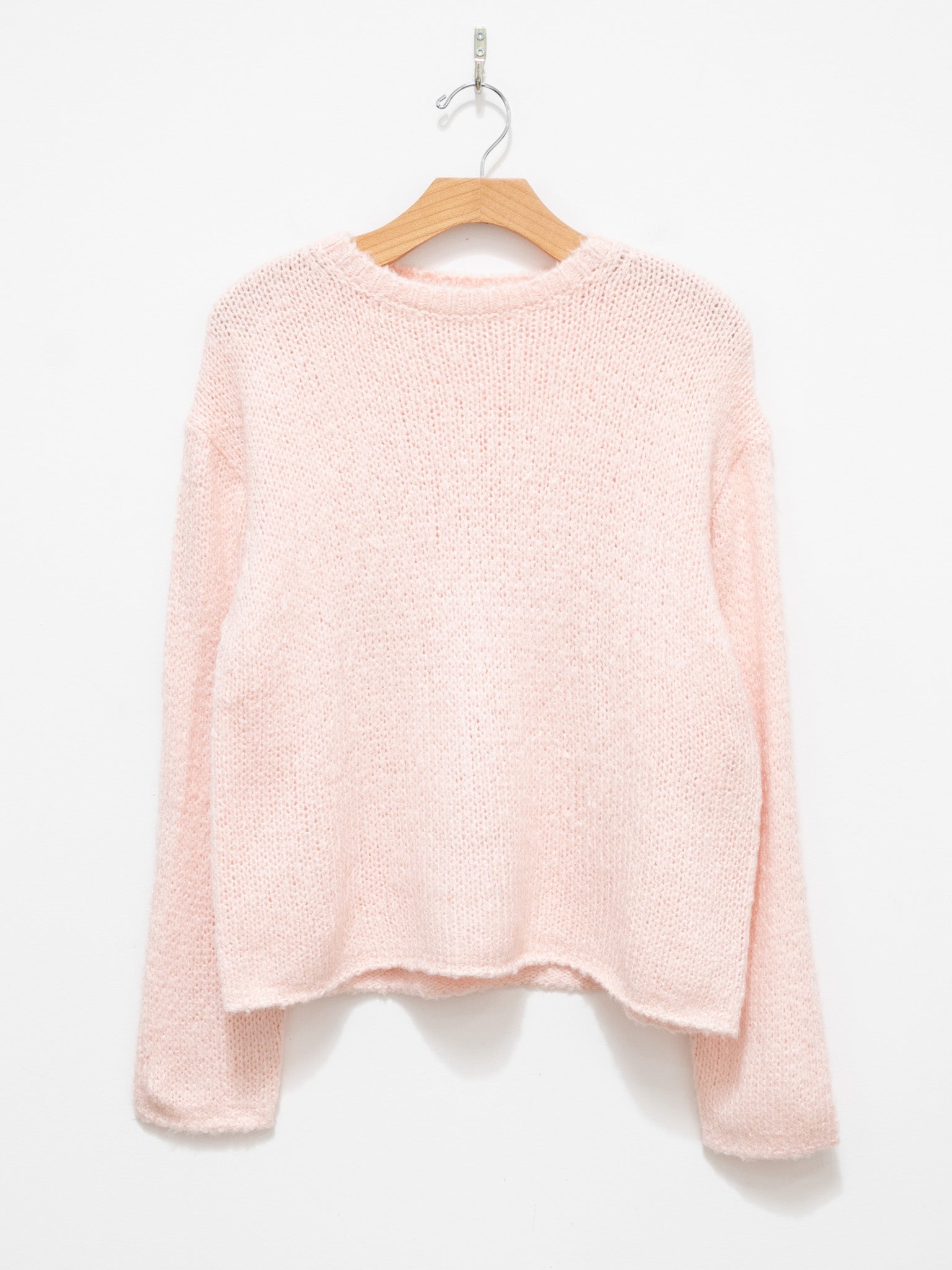 Namu Shop - Yleve Low Gauge Silk Knit Pullover - Pink