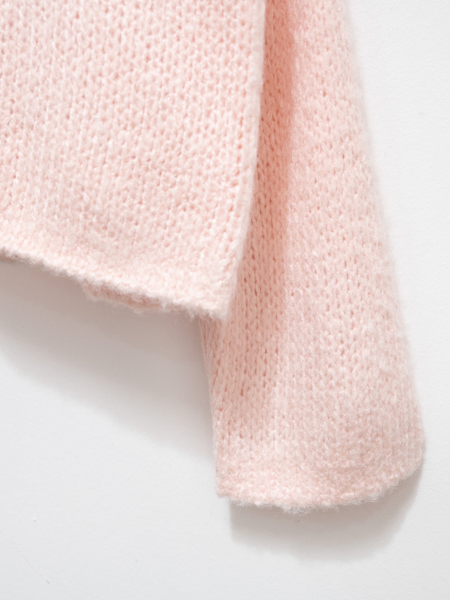 Namu Shop - Yleve Low Gauge Silk Knit Pullover - Pink