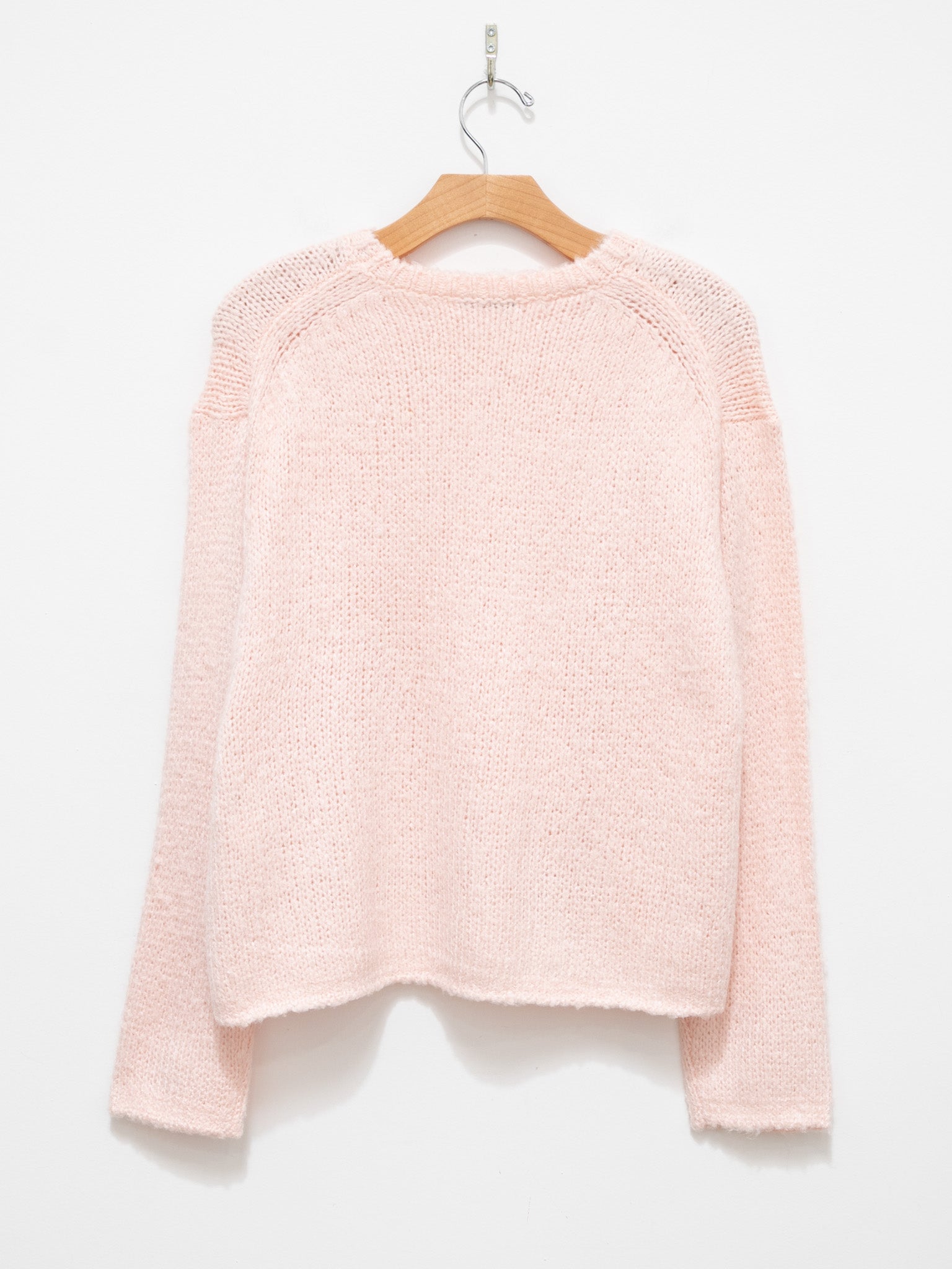 Namu Shop - Yleve Low Gauge Silk Knit Pullover - Pink
