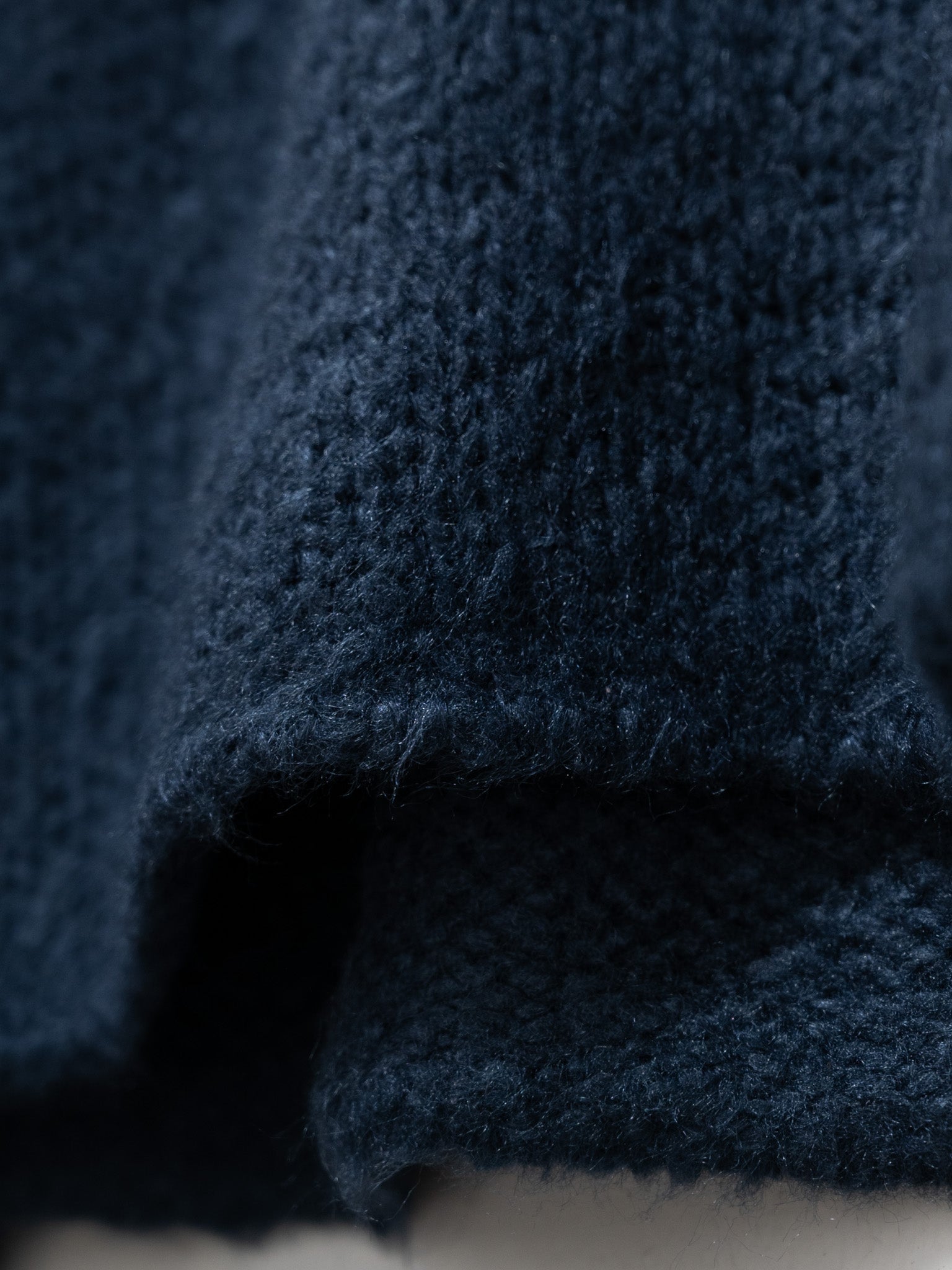 Namu Shop - Yleve Low Gauge Silk Knit Pullover - Navy