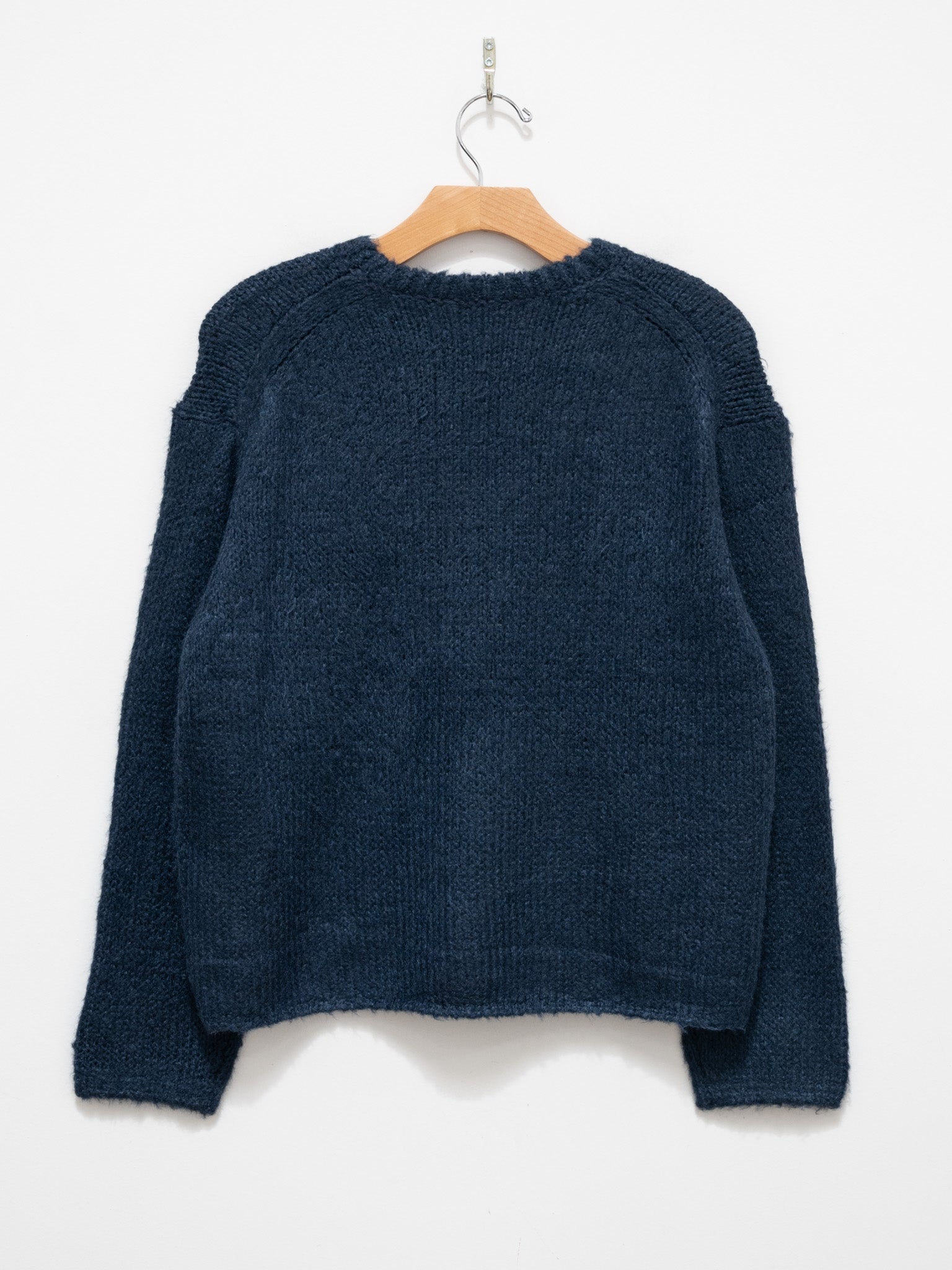 Namu Shop - Yleve Low Gauge Silk Knit Pullover - Navy