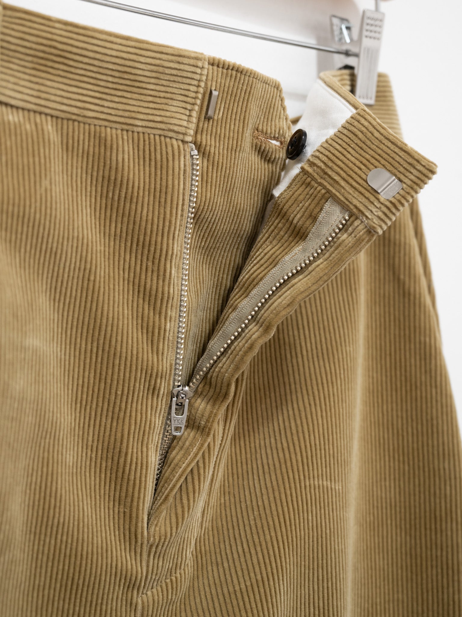 Namu Shop - Yleve Cotton Corduroy Skirt - Khaki