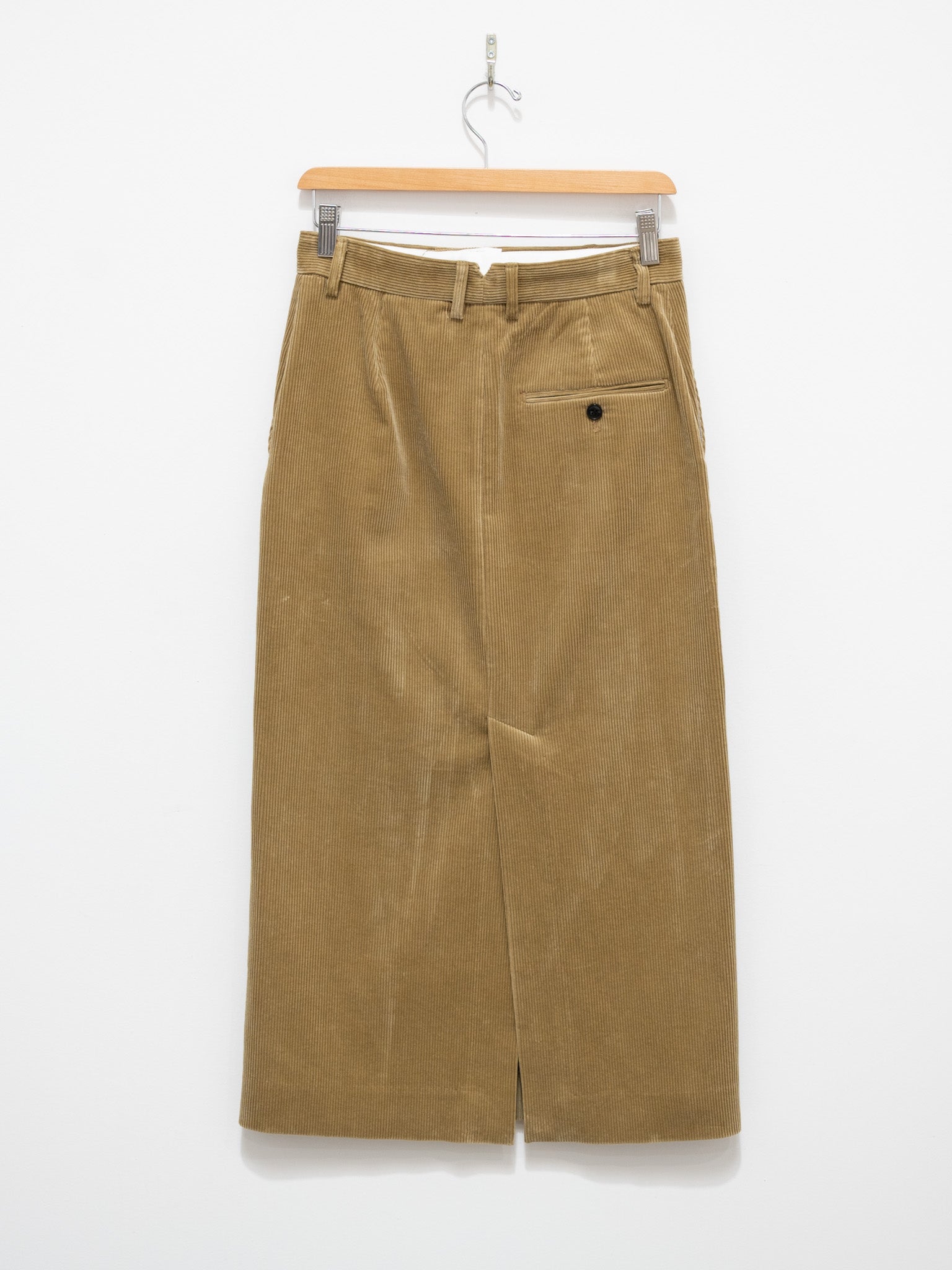 Namu Shop - Yleve Cotton Corduroy Skirt - Khaki