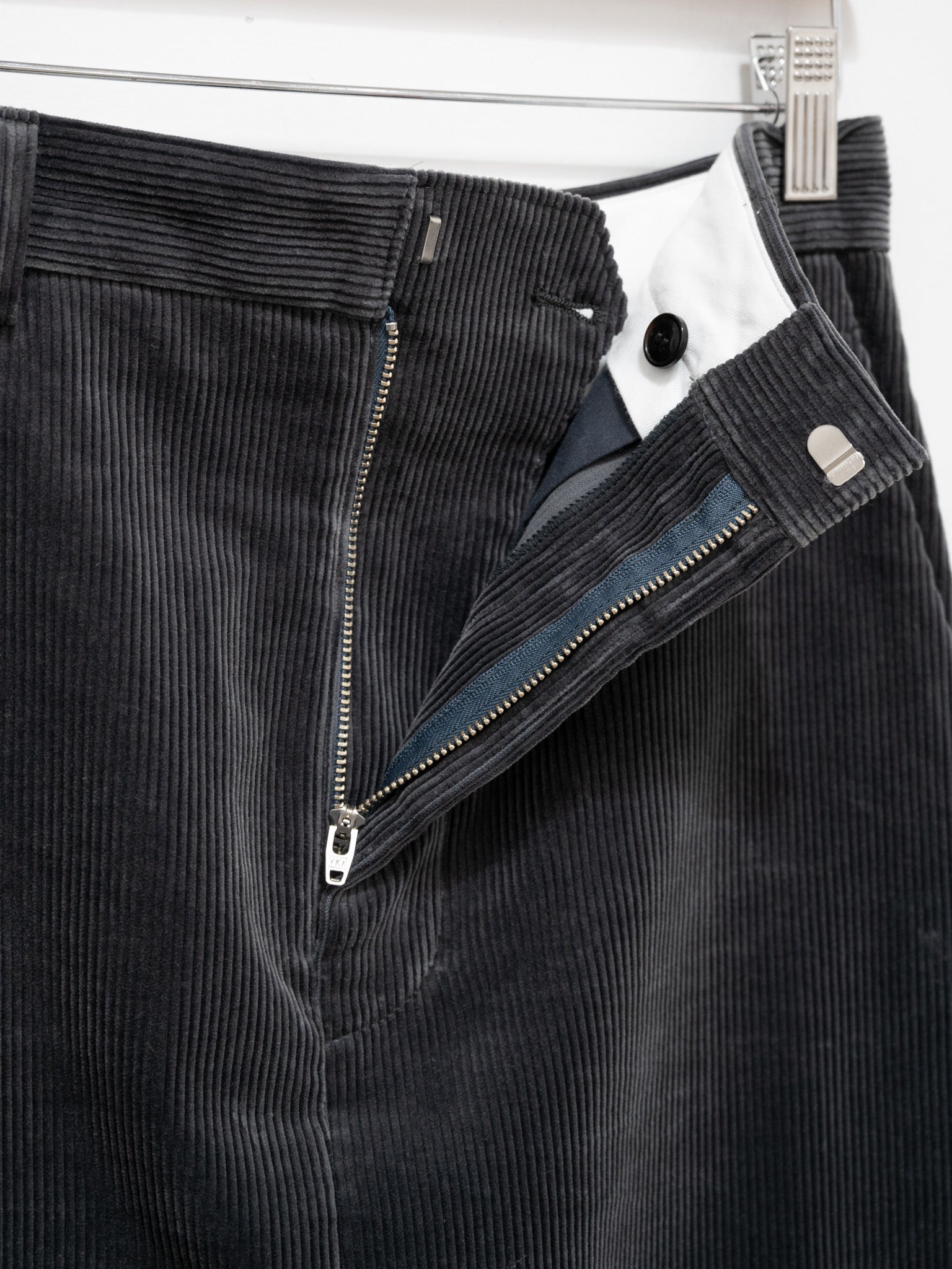 Namu Shop - Yleve Cotton Corduroy Skirt - Blue Gray