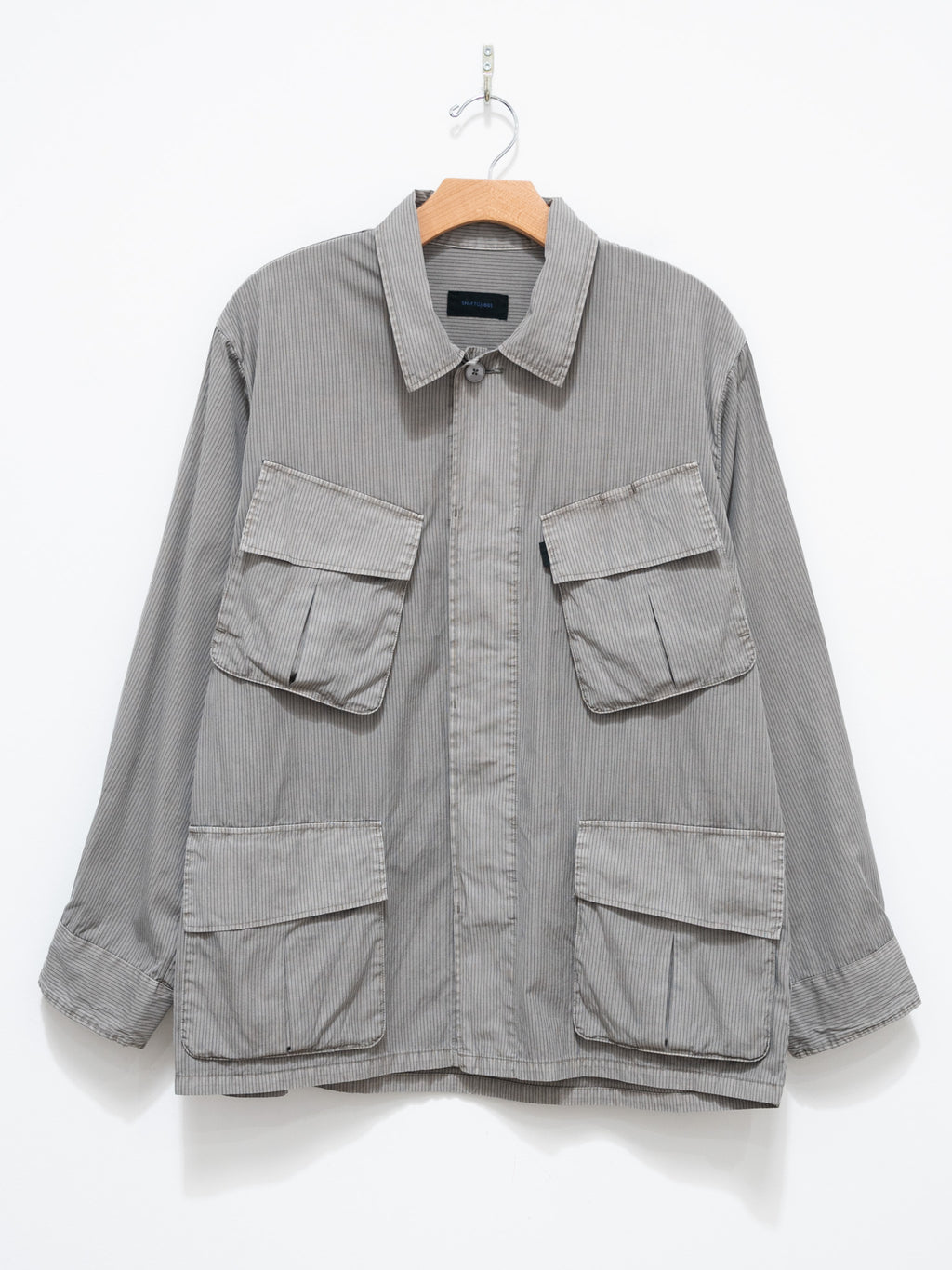 Namu Shop - S H Fatigue Shirt - Gray Stripe