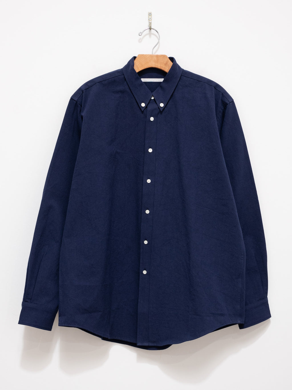 Namu Shop - Hatski Relaxed Button Down Shirt - Navy
