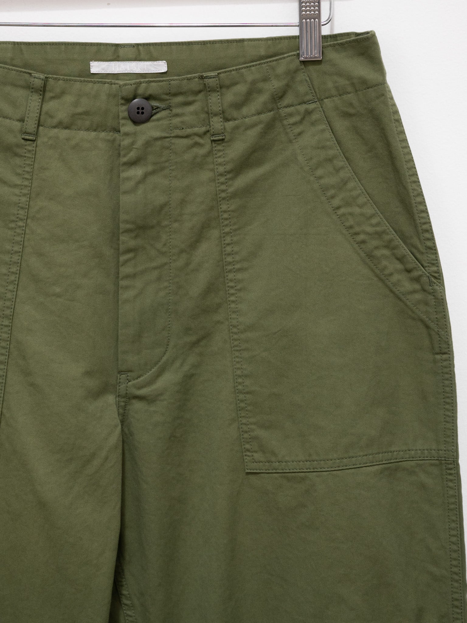Namu Shop - Hatski Loose Tapered Utility Trouser - Olive