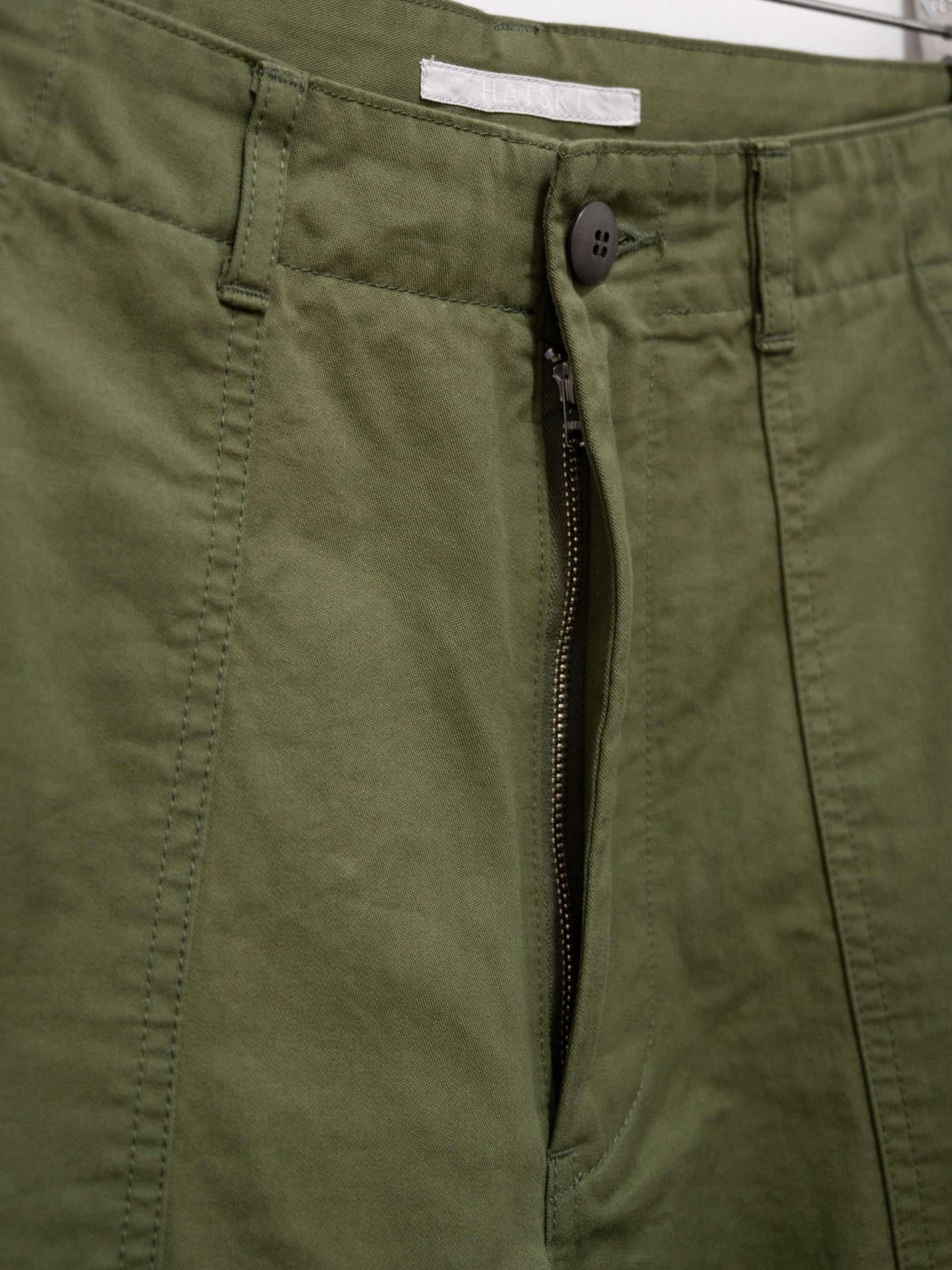 Namu Shop - Hatski Loose Tapered Utility Trouser - Olive
