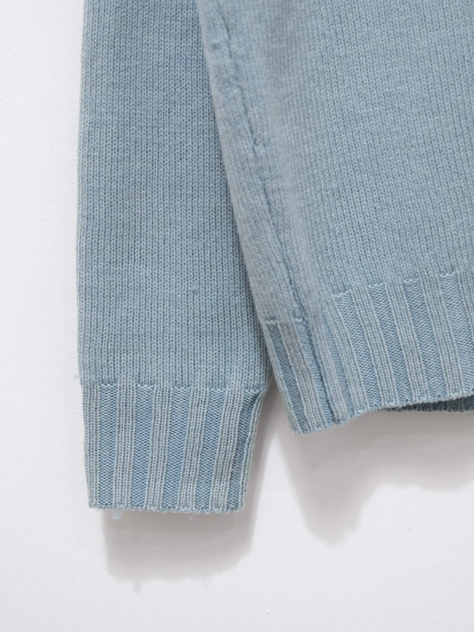 Namu Shop - Auralee Washed French Merino Knit P/O - Light Blue