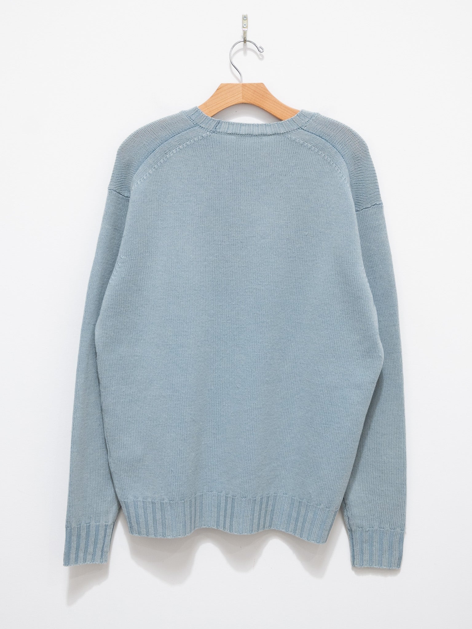 Namu Shop - Auralee Washed French Merino Knit P/O - Light Blue