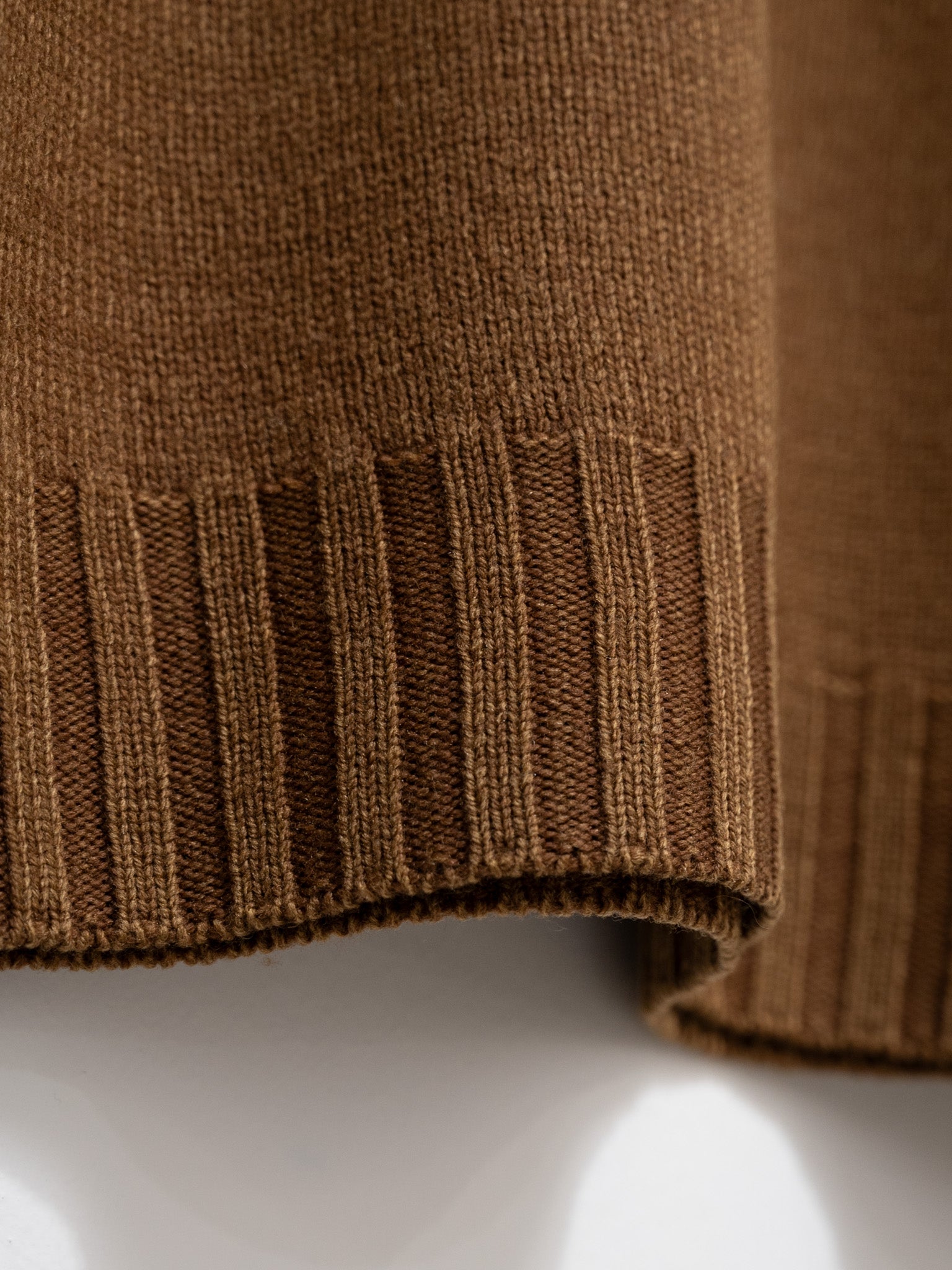 Namu Shop - Auralee Washed French Merino Knit P/O -  Brown