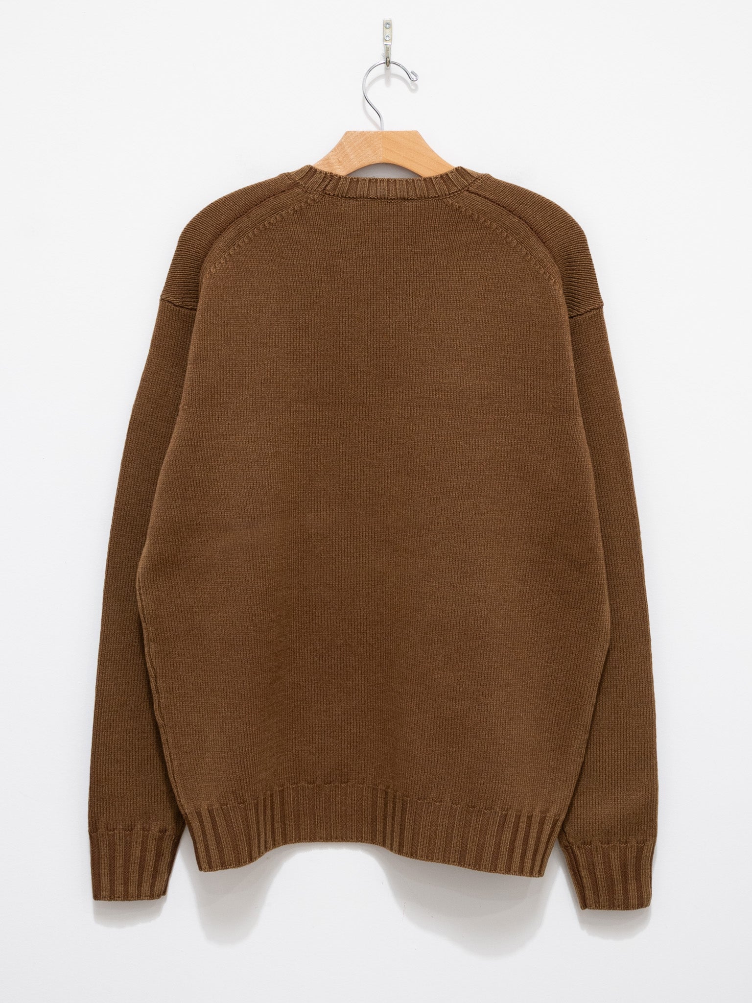 Namu Shop - Auralee Washed French Merino Knit P/O -  Brown