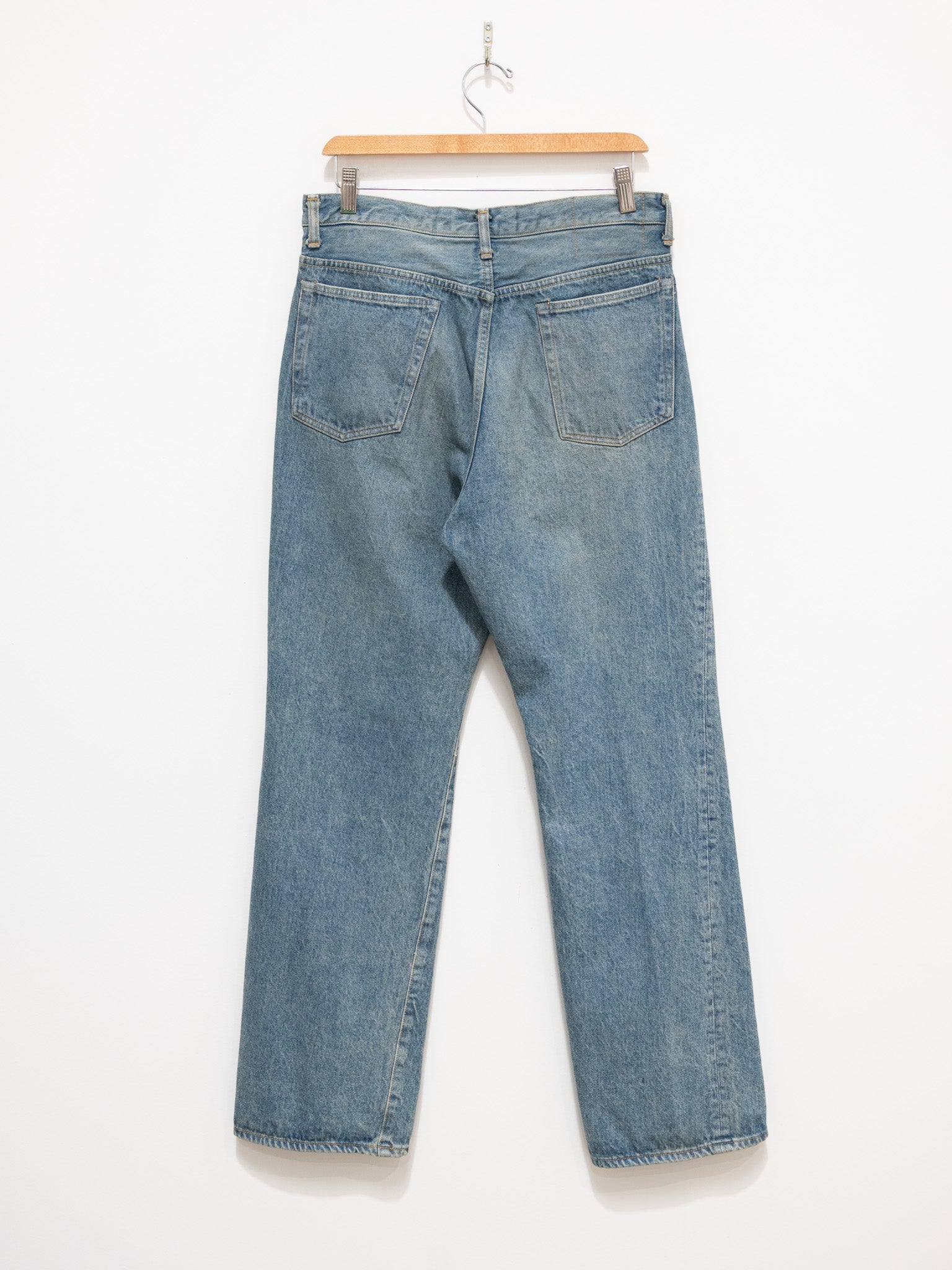Namu Shop - Kaptain Sunshine Skate Shoecut Denim Pants - Indigo Vintage Wash