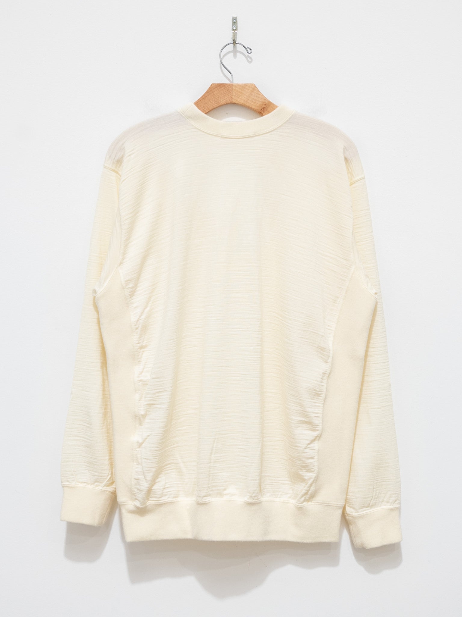 Namu Shop - Hatski Washable Wool Crewneck - Ecru