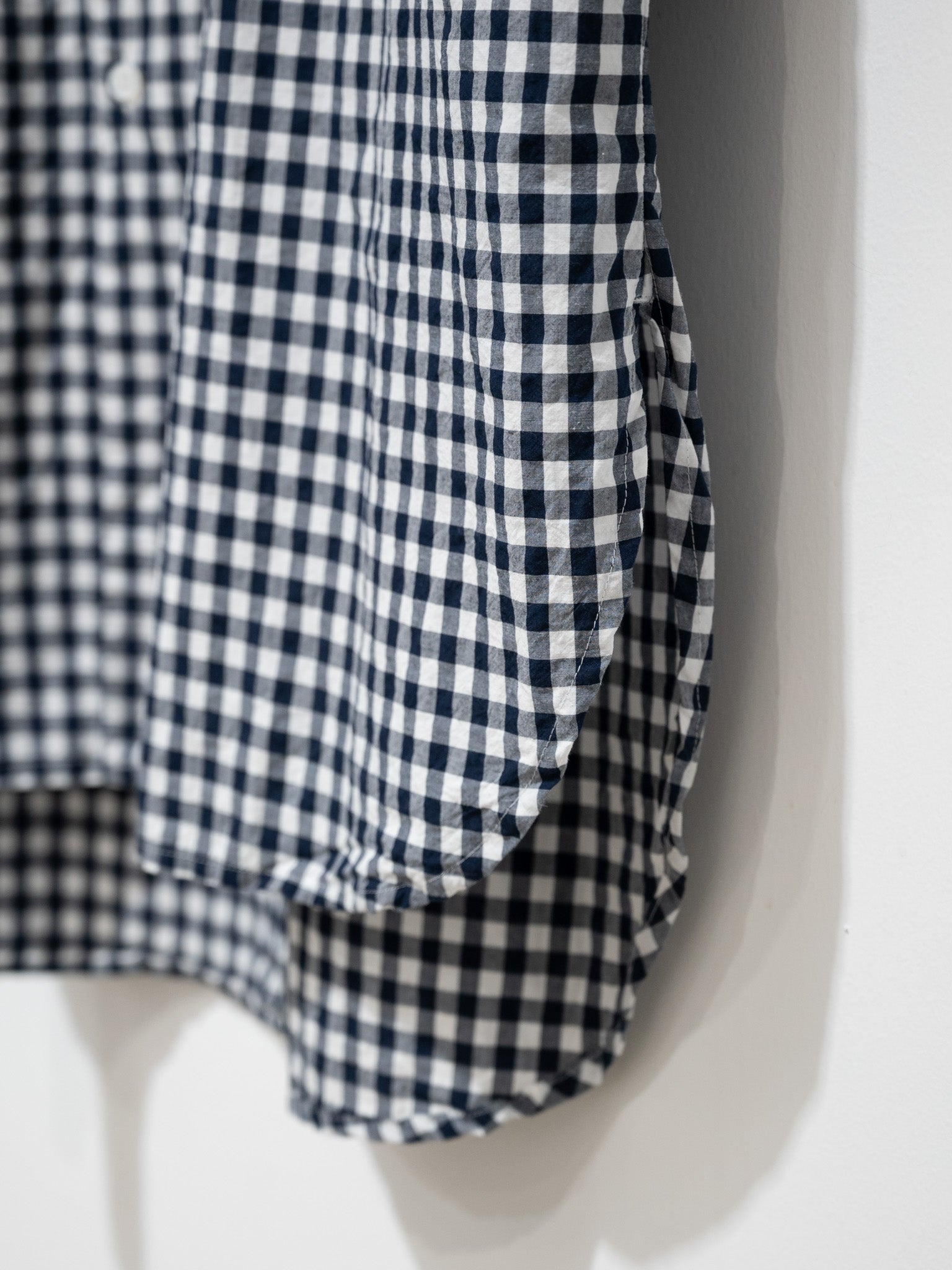 Namu Shop - Veritecoeur Back Gathered Dress - Navy x White