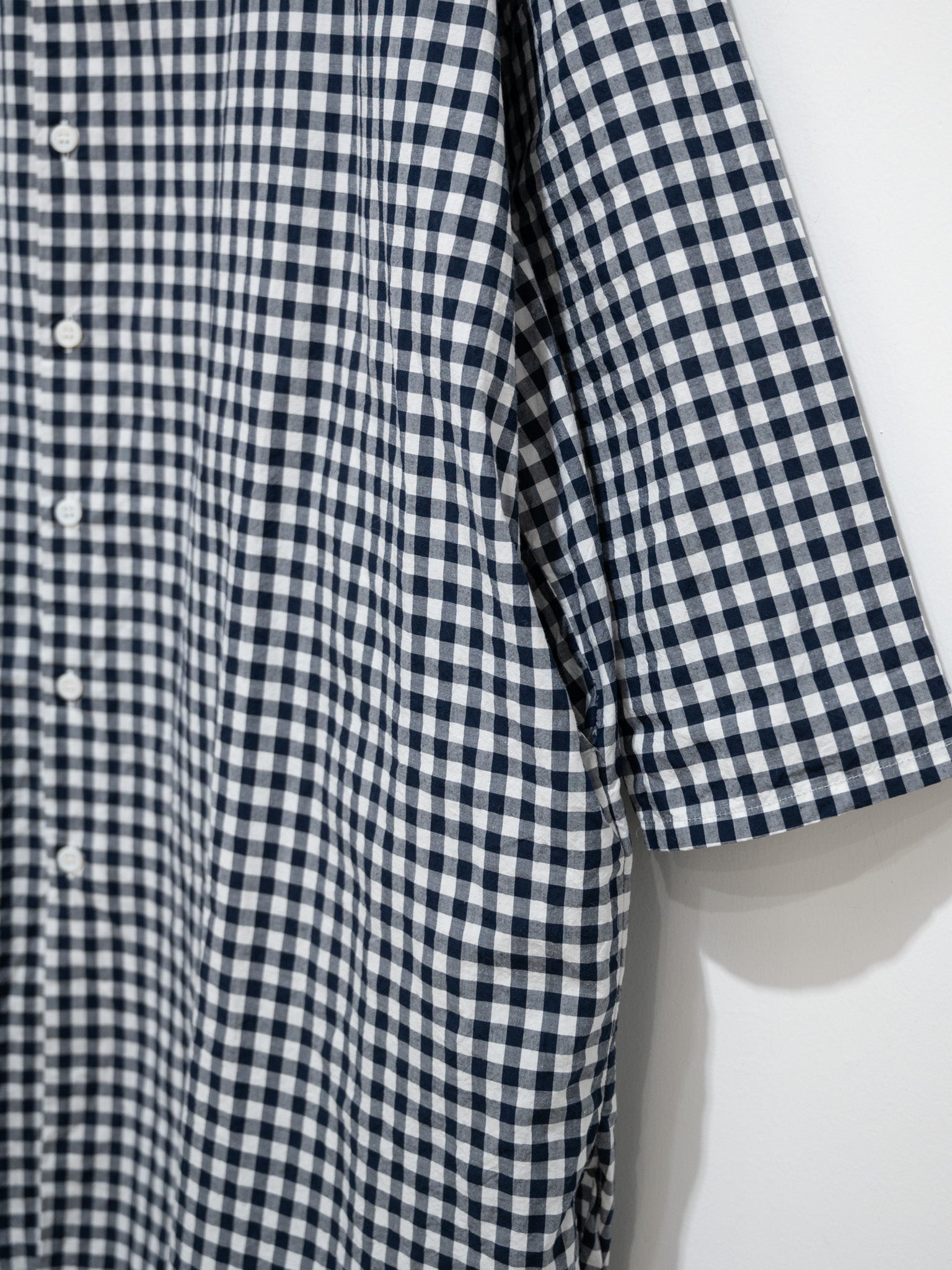 Namu Shop - Veritecoeur Back Gathered Dress - Navy x White