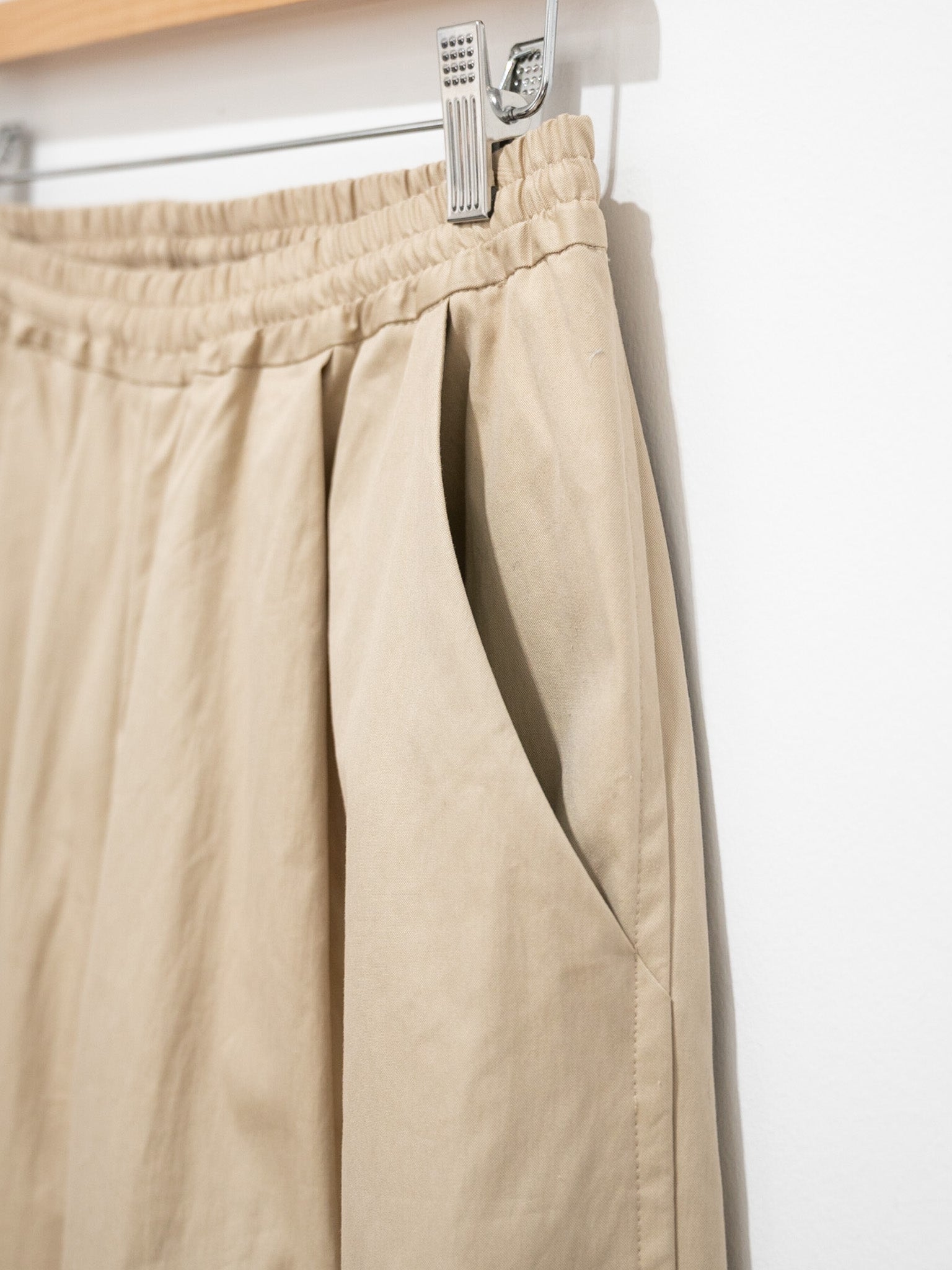 Namu Shop - Veritecoeur C/N Straight Pants - Beige