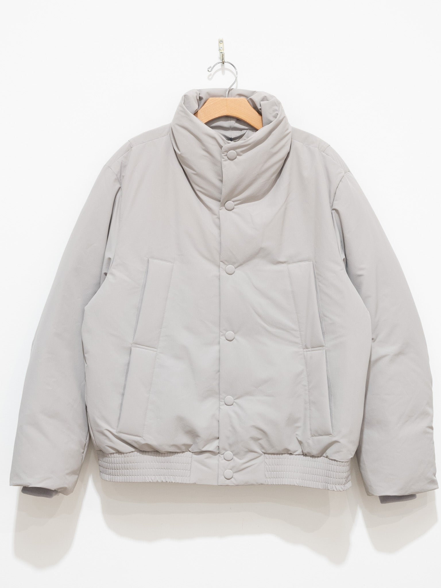 Namu Shop - Document Varsity Down Jacket - Gray