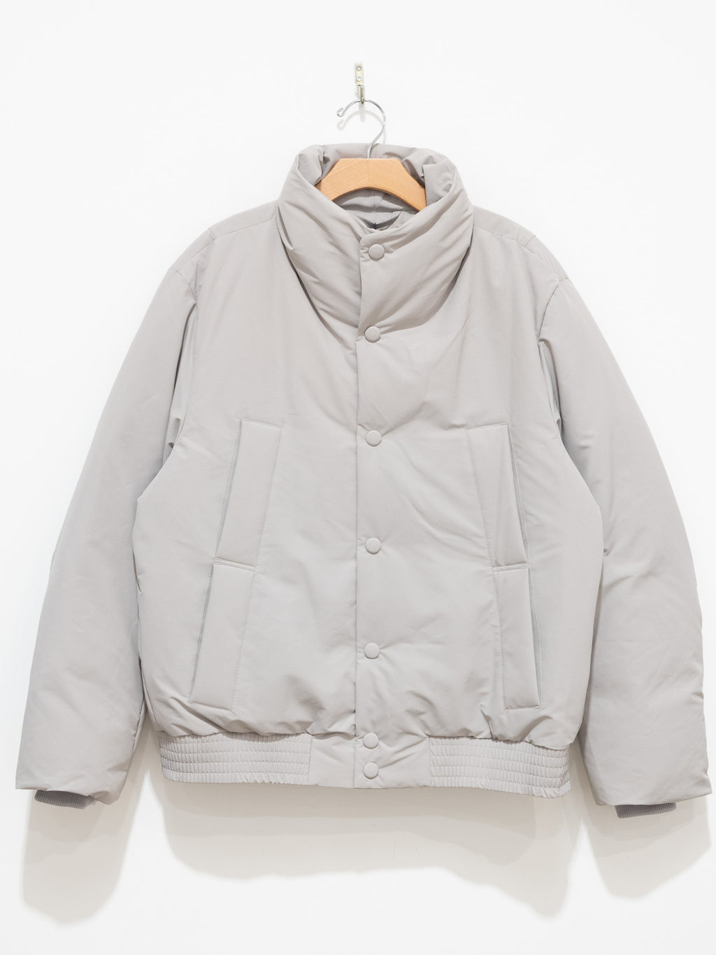 Namu Shop - Document Varsity Down Jacket - Gray