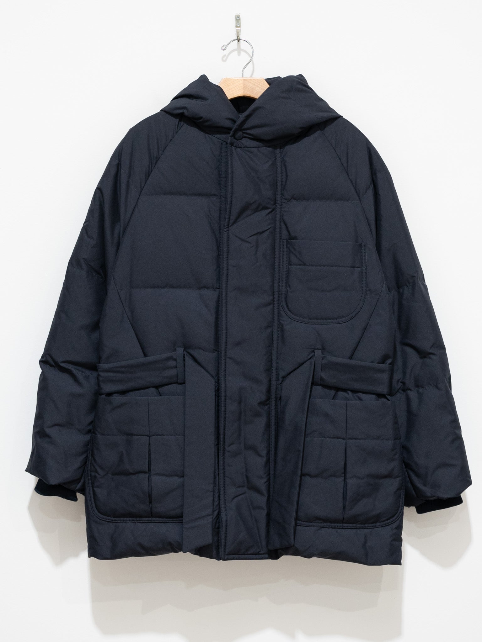 Namu Shop - Document Duck Down Hooded Robe - Navy