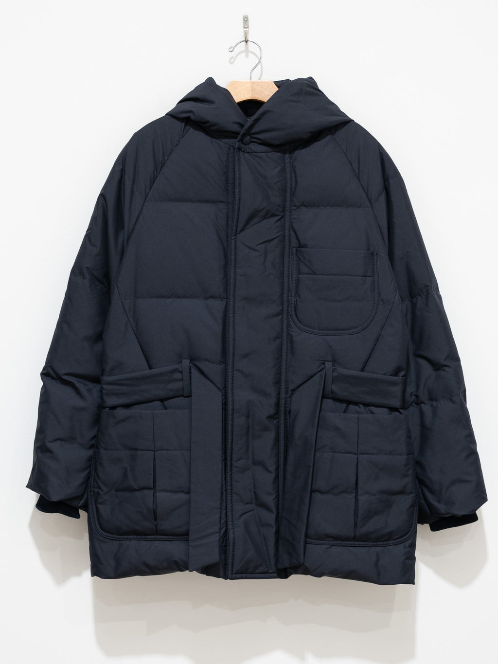 Namu Shop - Document Duck Down Hooded Robe - Navy