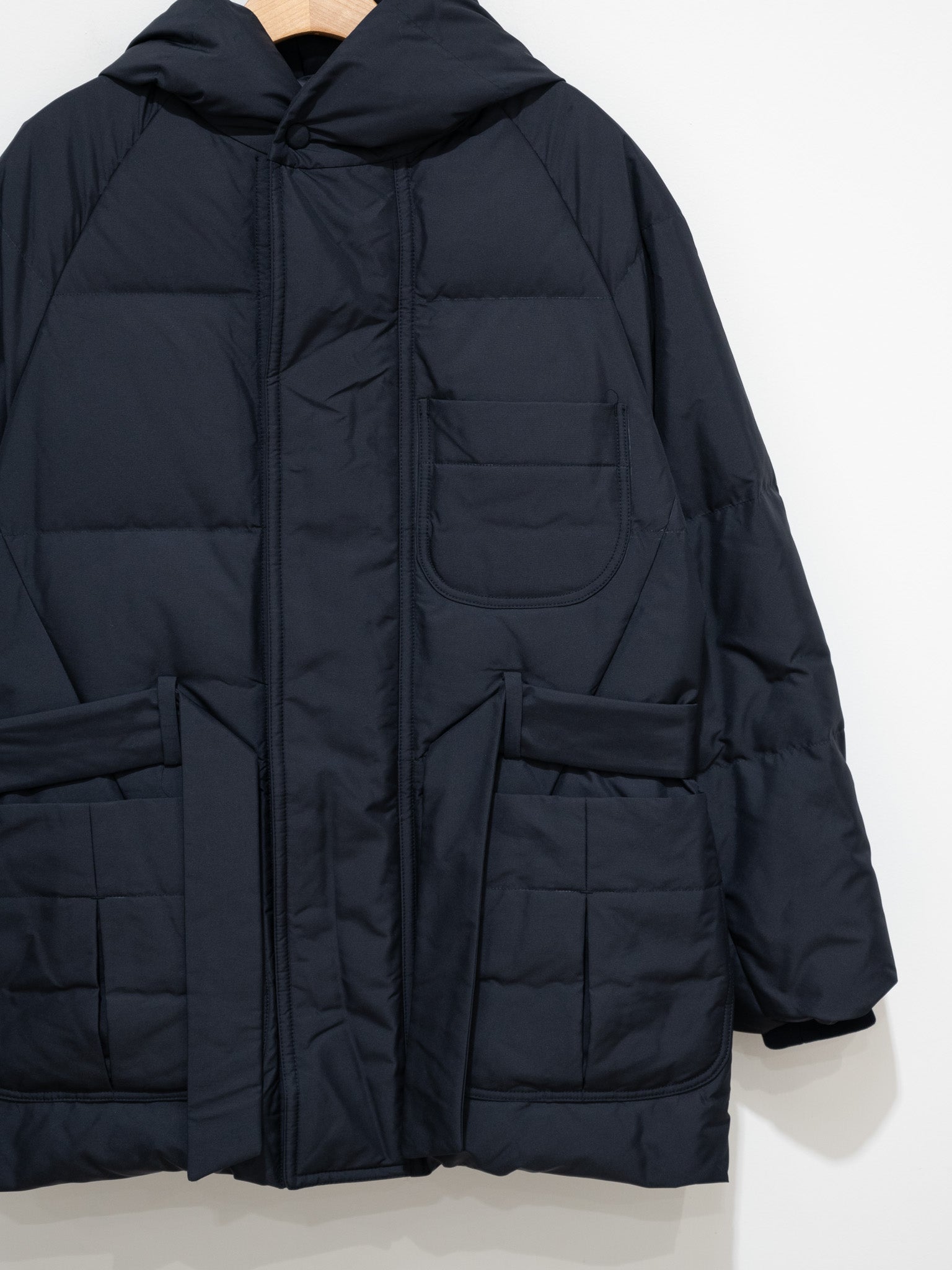 Namu Shop - Document Duck Down Hooded Robe - Navy