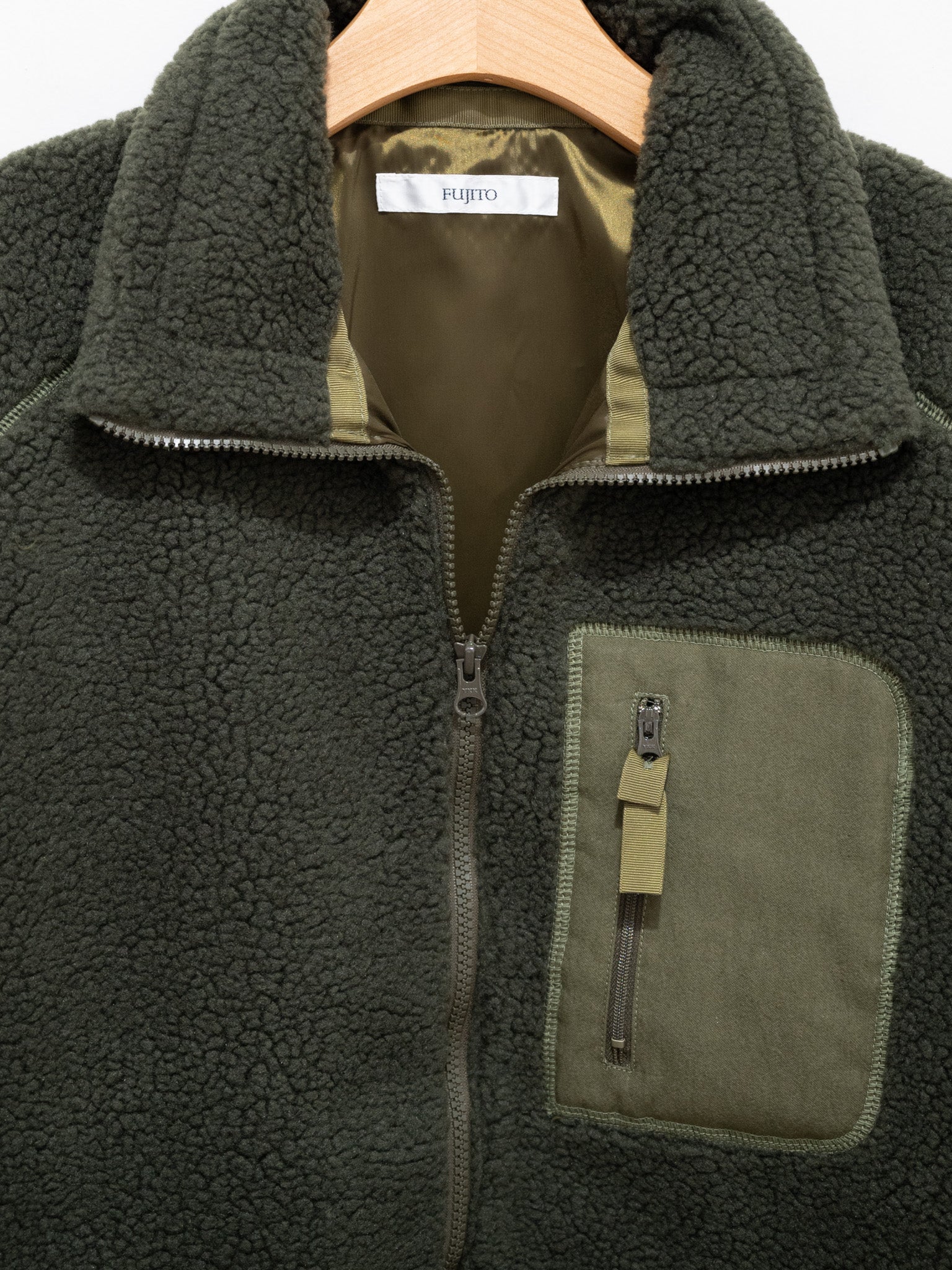 Namu Shop - Fujito Fleece Blouson - Olive Green