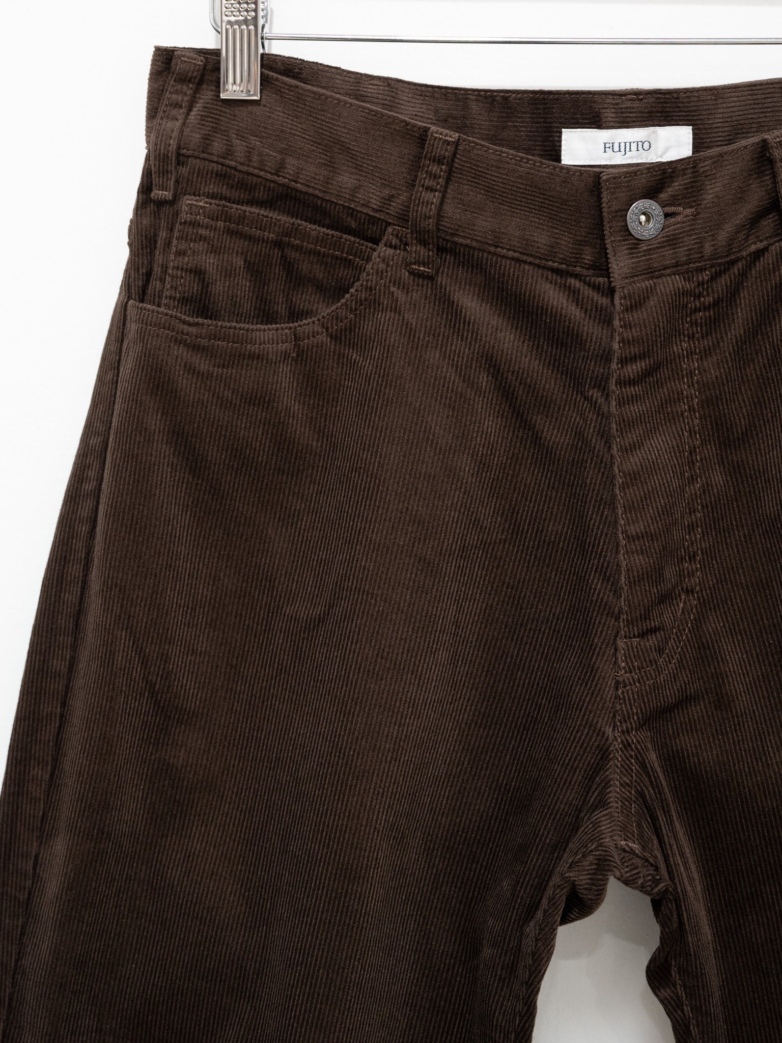 Namu Shop - Fujito Corduroy Cowboy Pants - Brown