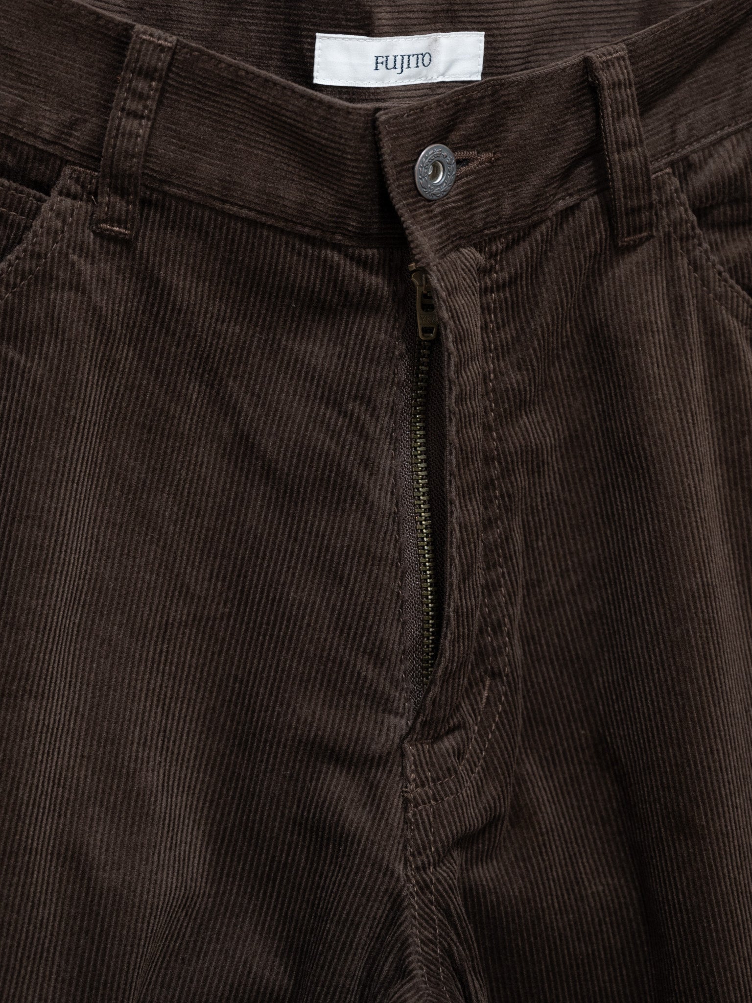 Namu Shop - Fujito Corduroy Cowboy Pants - Brown