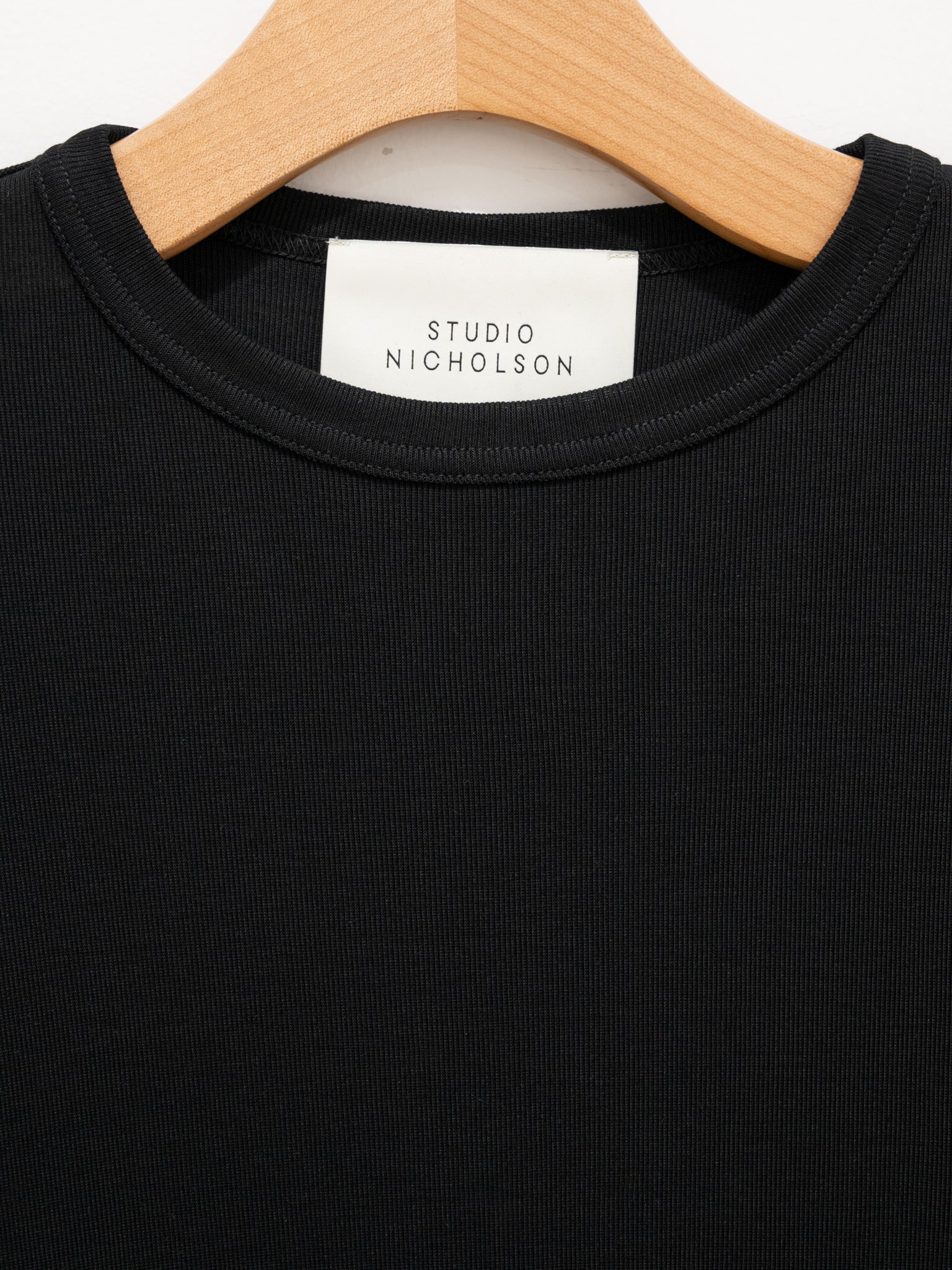 Namu Shop - Studio Nicholson Rond Jersey T-Shirt - Black