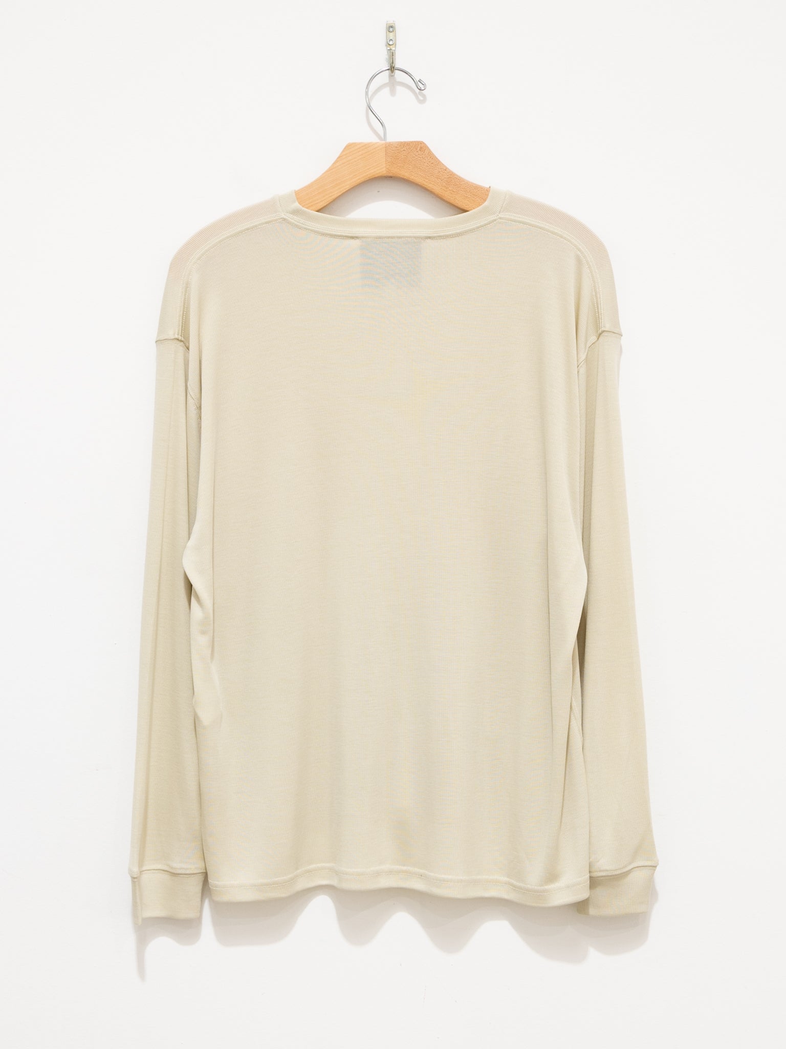 Namu Shop - Studio Nicholson Simmons Jersey Long Sleeve Top - Bamboo
