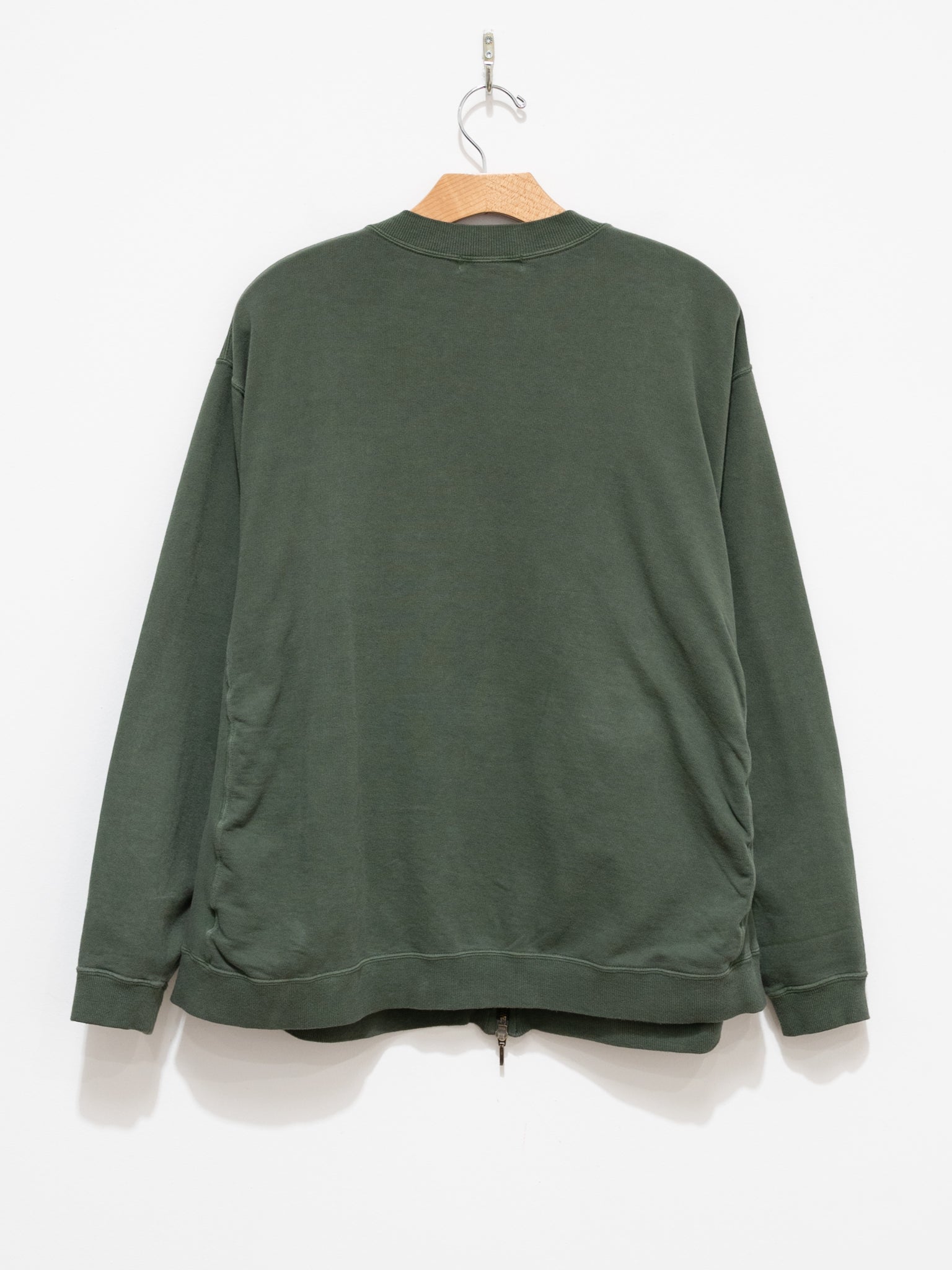 Namu Shop - Ichi Antiquites Pigment French Terry Zip Blouson - Green