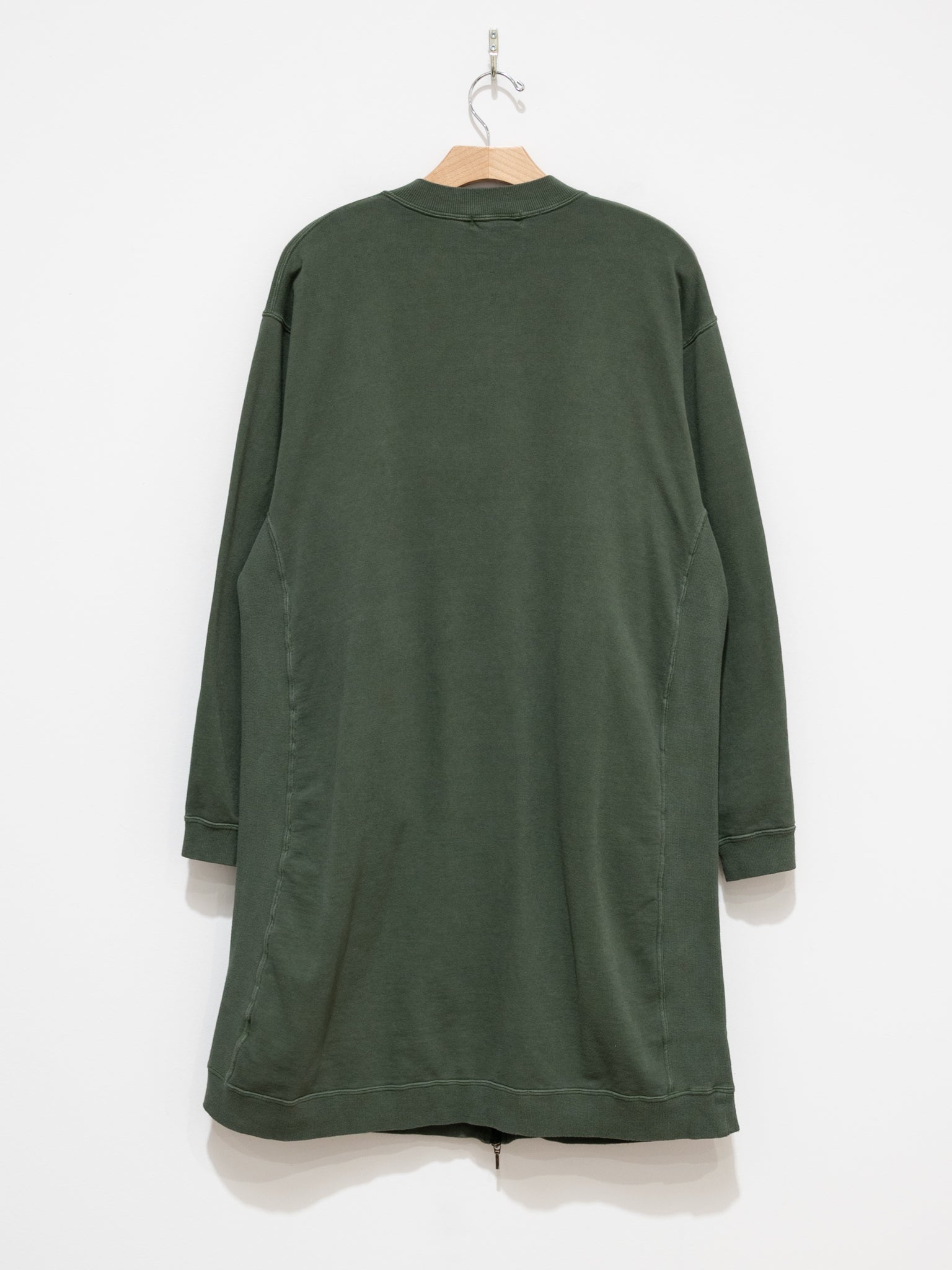 Namu Shop - Ichi Antiquites Pigment French Terry Long Zip Blouson - Green