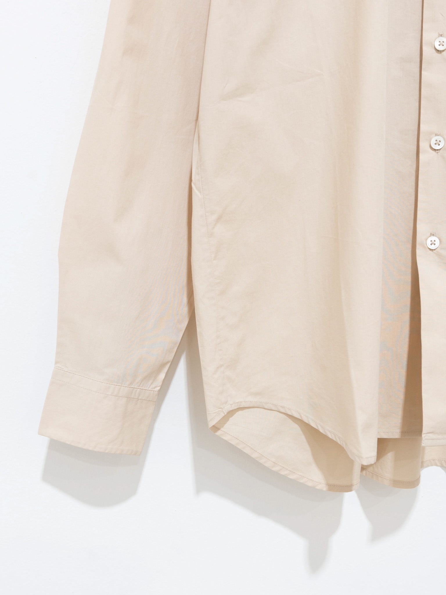 Namu Shop - Jan Machenhauer Chris Shirt - Almond Cotton Poplin