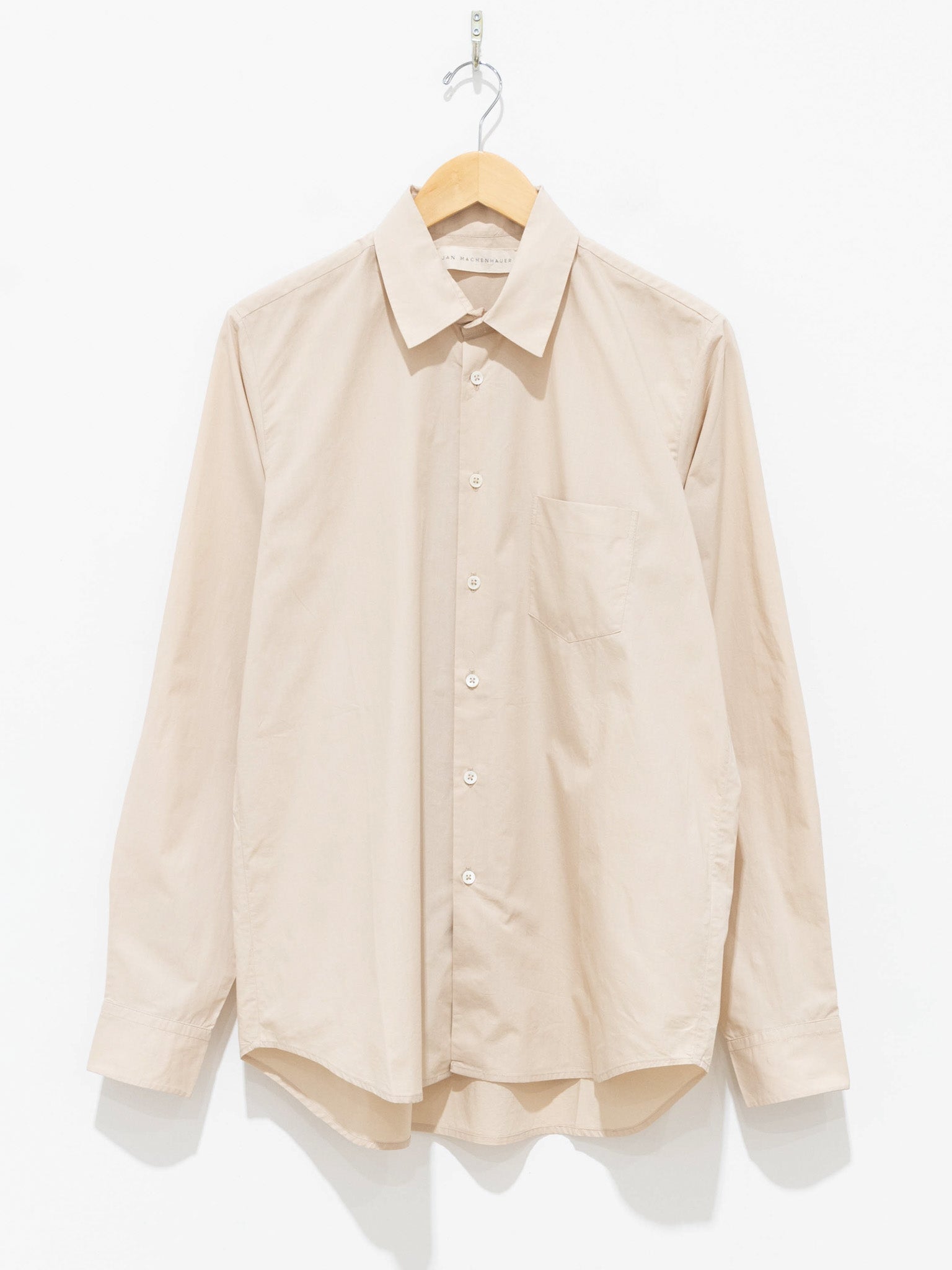 Namu Shop - Jan Machenhauer Chris Shirt - Almond Cotton Poplin