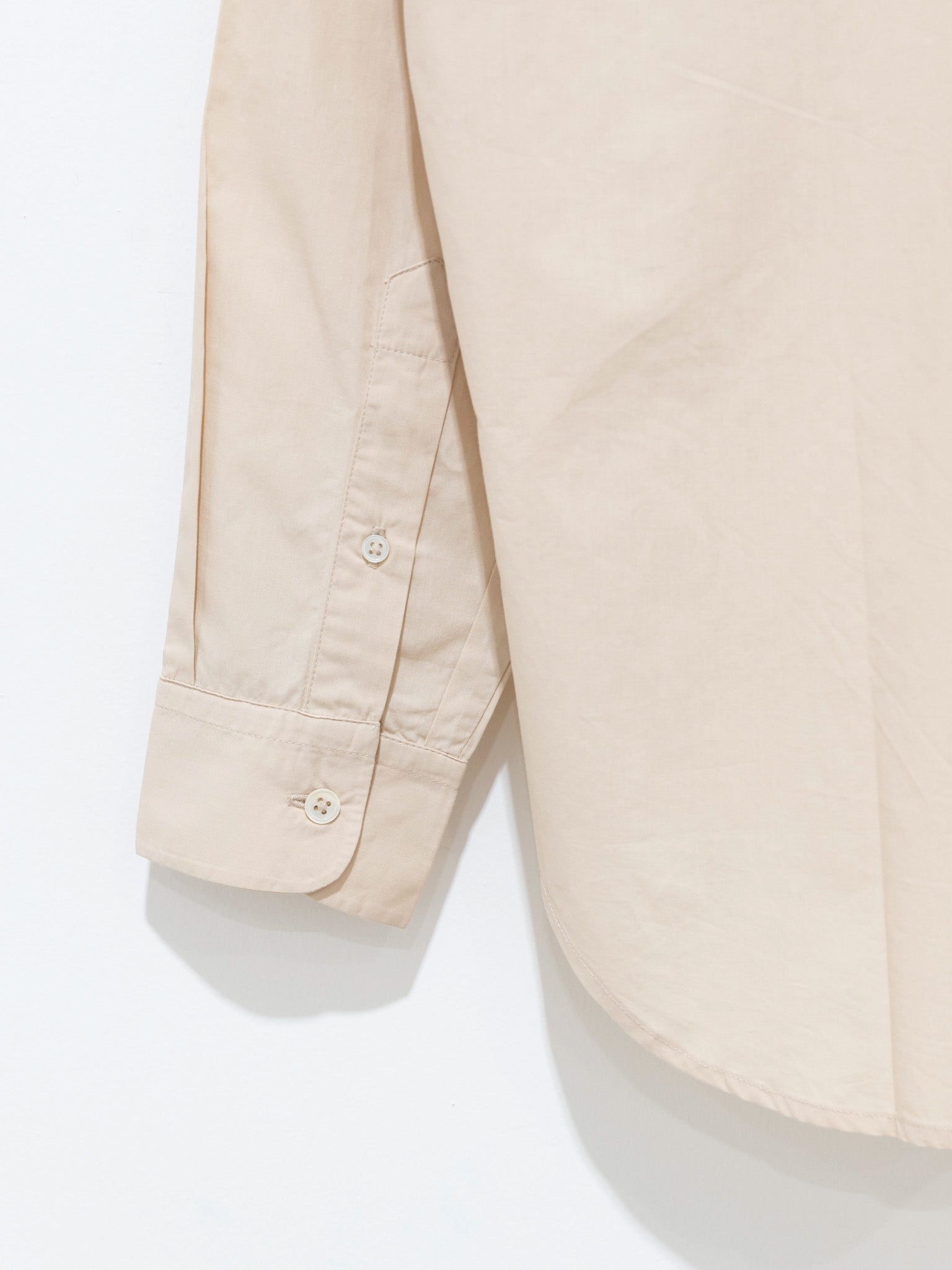 Namu Shop - Jan Machenhauer Chris Shirt - Almond Cotton Poplin