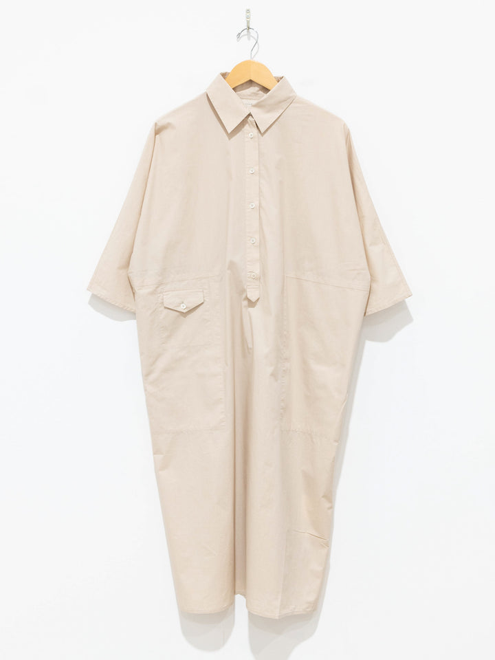 Namu Shop - Jan Machenhauer Mina Dress - Almond Cotton Poplin