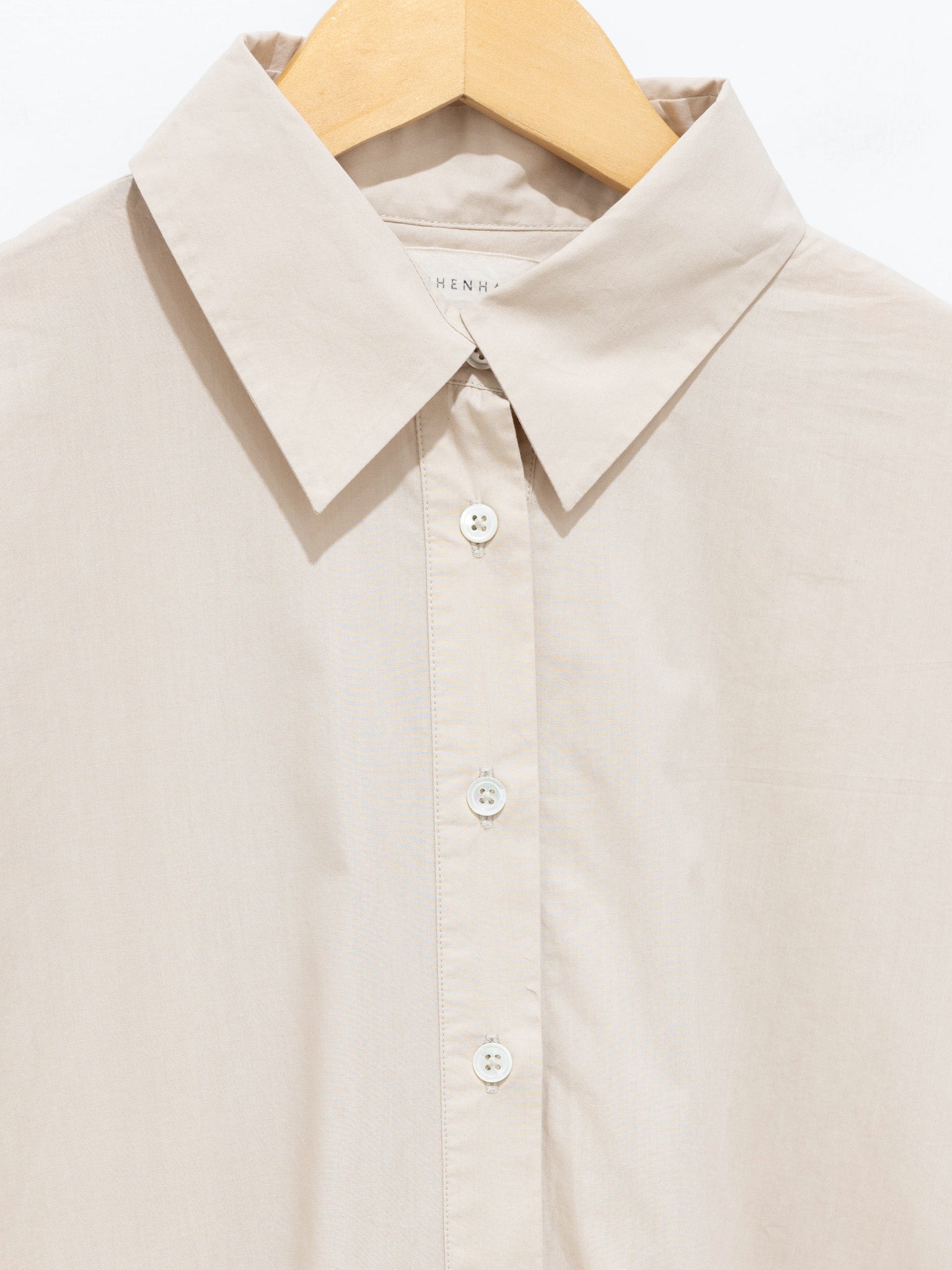 Namu Shop - Jan Machenhauer Mina Dress - Almond Cotton Poplin